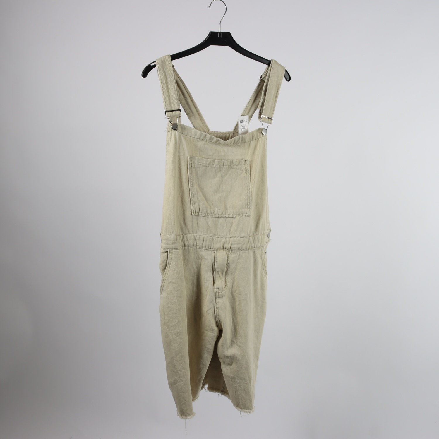 Hängselbyxor, Okänd, beige, stl. 31