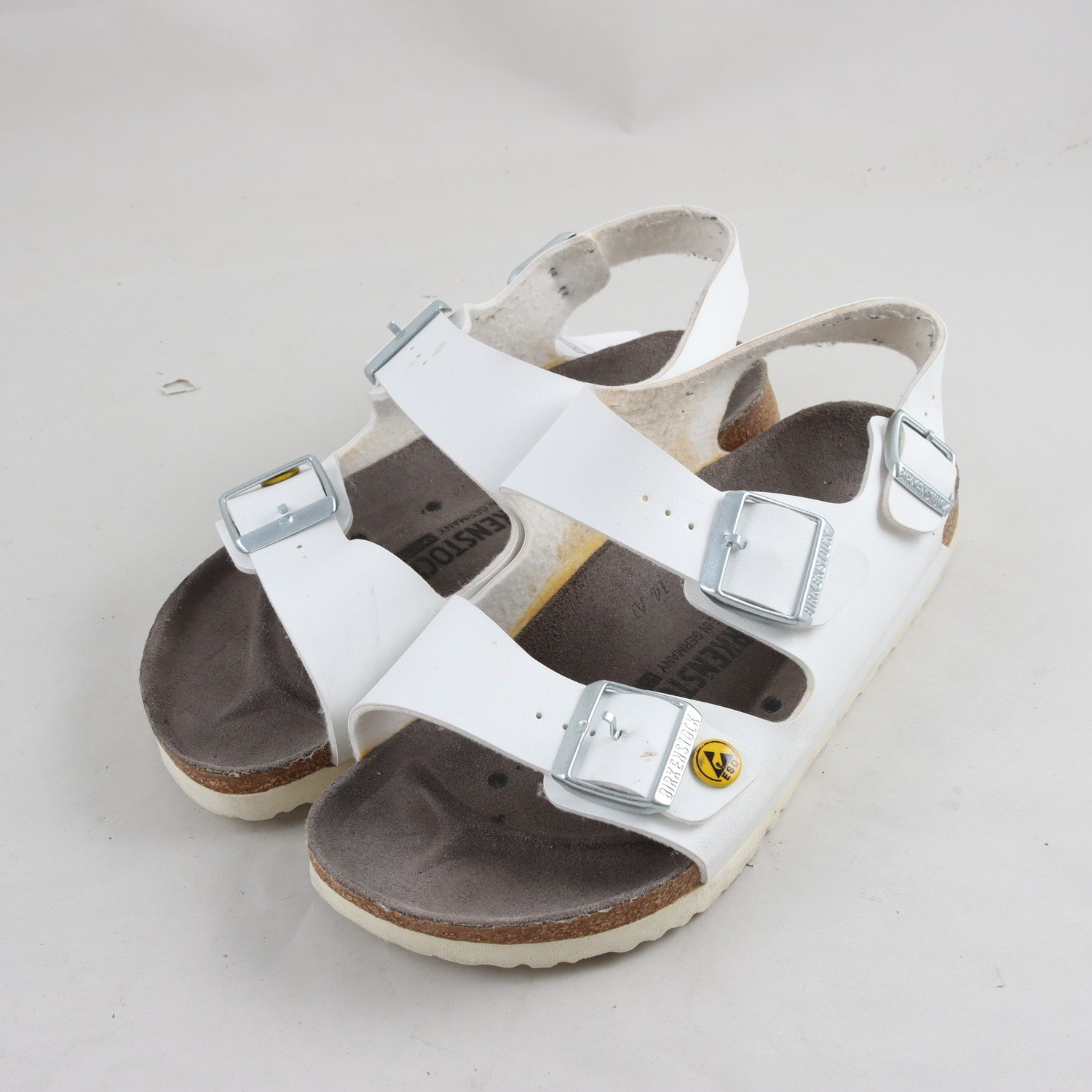 Tofflor, Birkenstock, läder, stl. 39