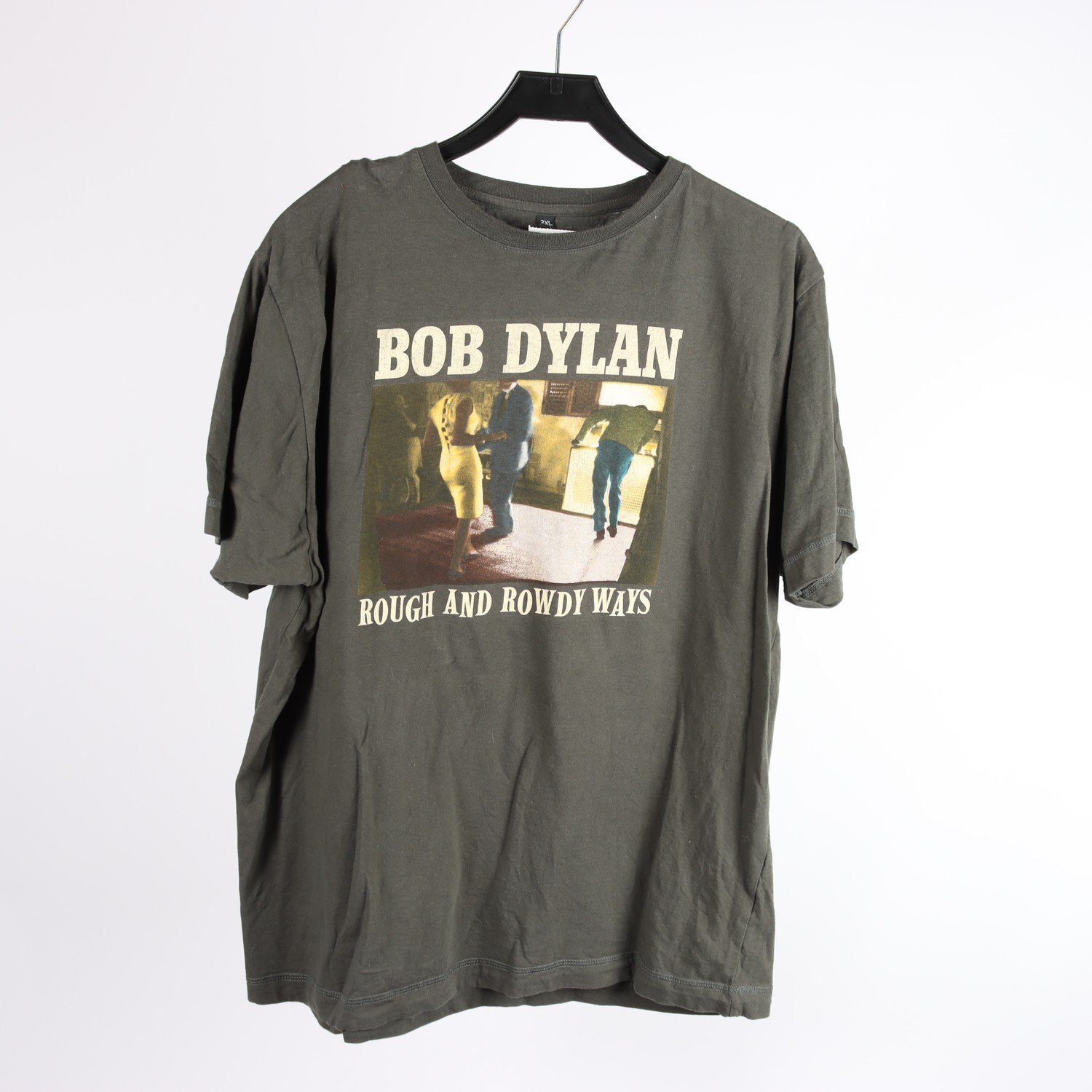 T-shirt, Bob Dylan, grå, stl. 2XL