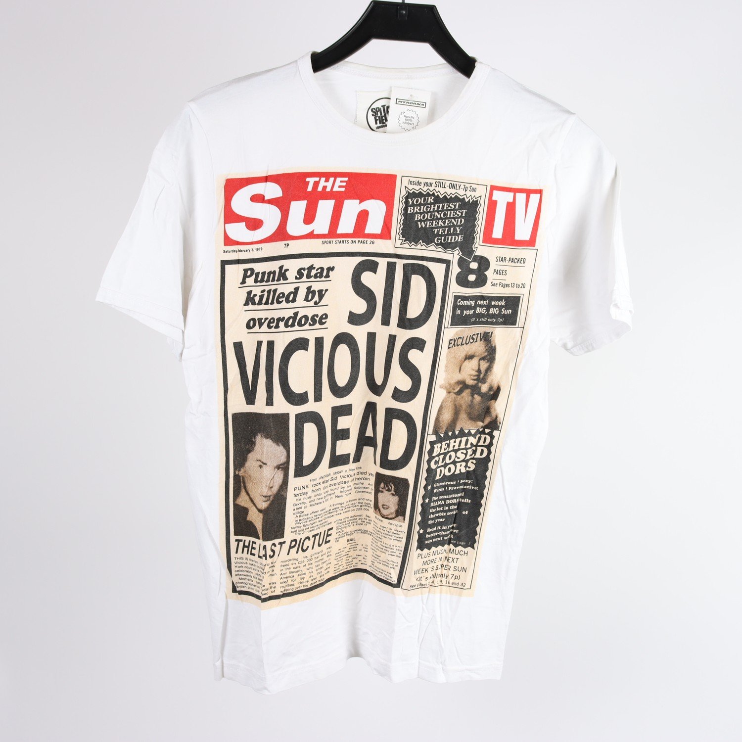 T-shirt, Spitals Fields, vit, stl. S