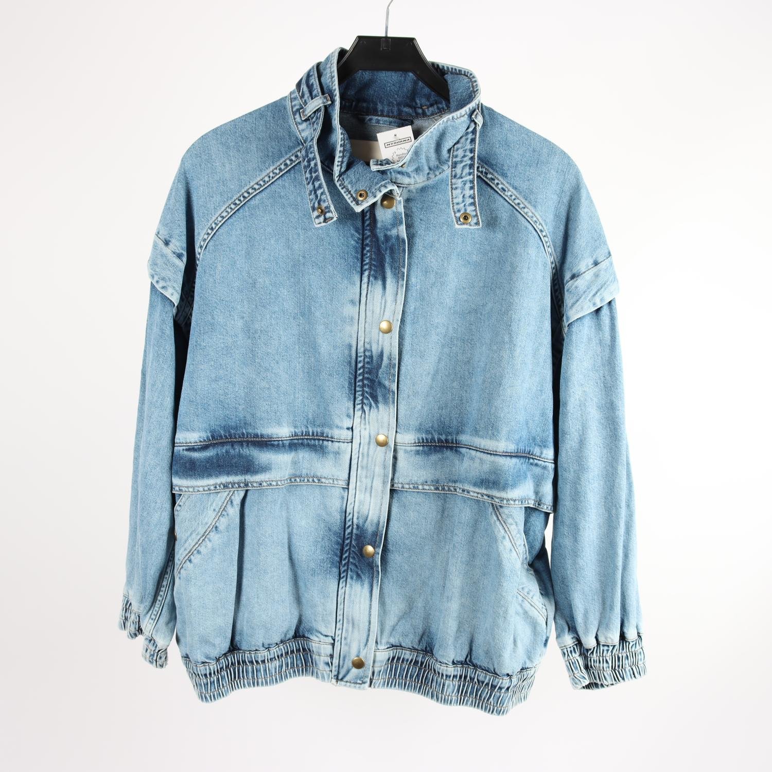 Jeansjacka. Gant, blå, stl. S (oversize)