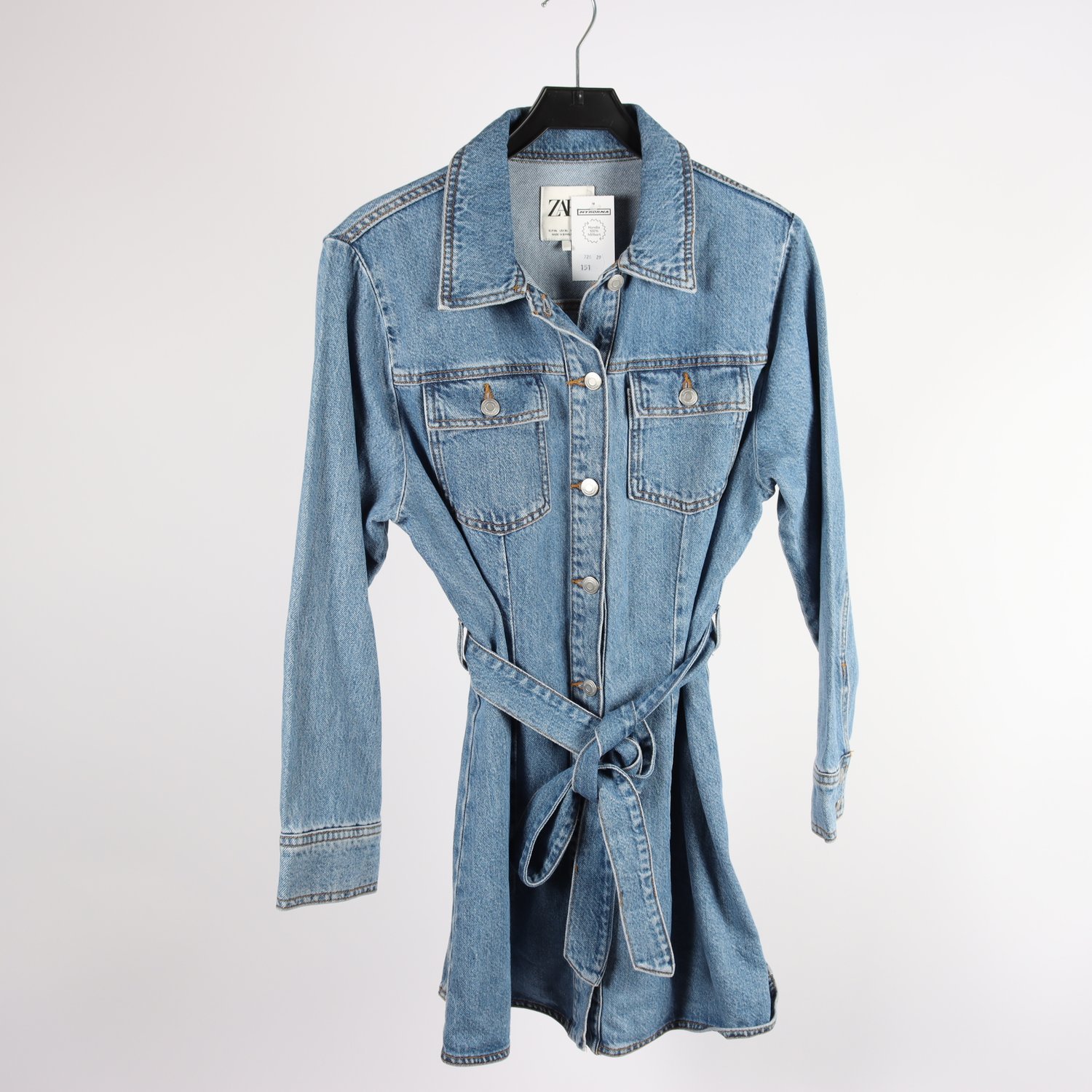 Jeansklänning, Zara, blå, stl. XL
