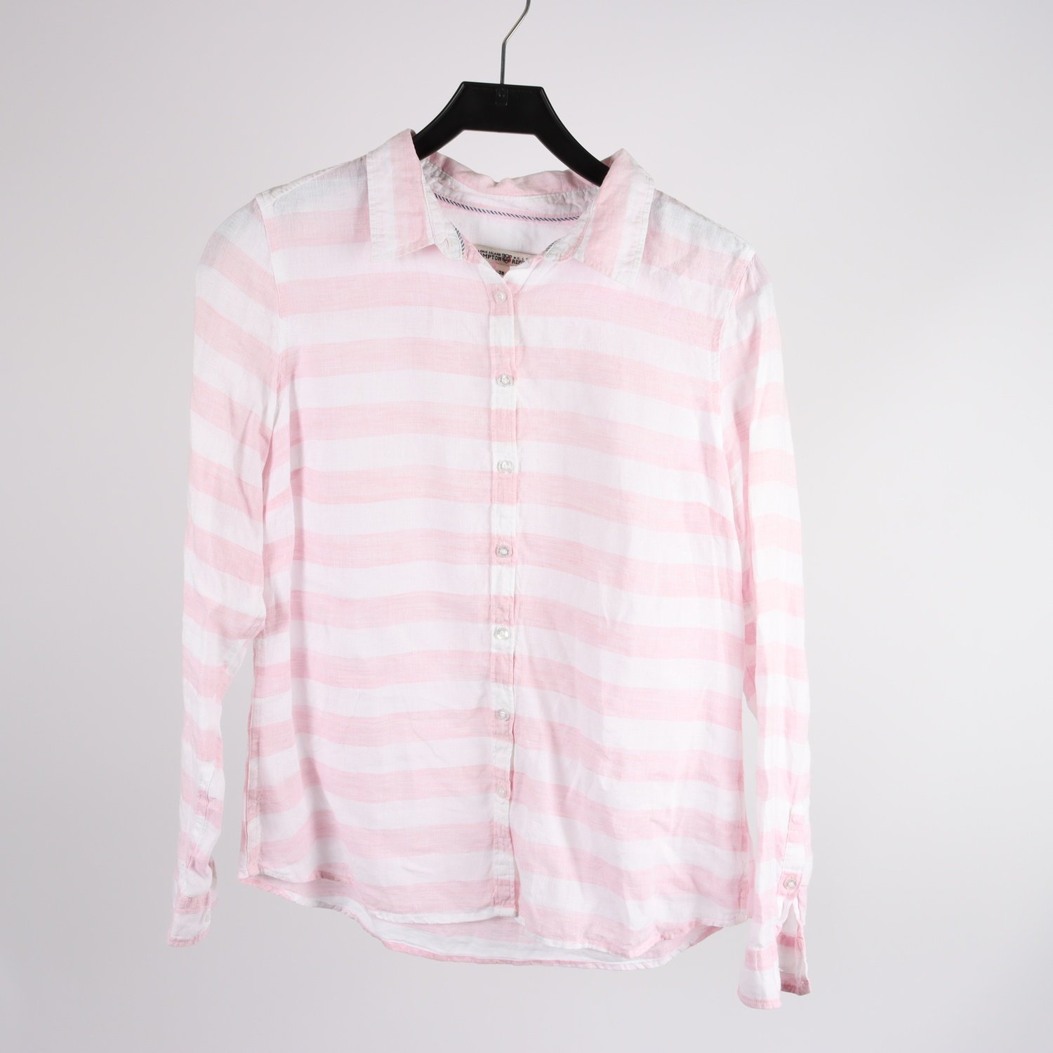 Blus, Hampton Republic, rosa, vit, randig, stl. 38