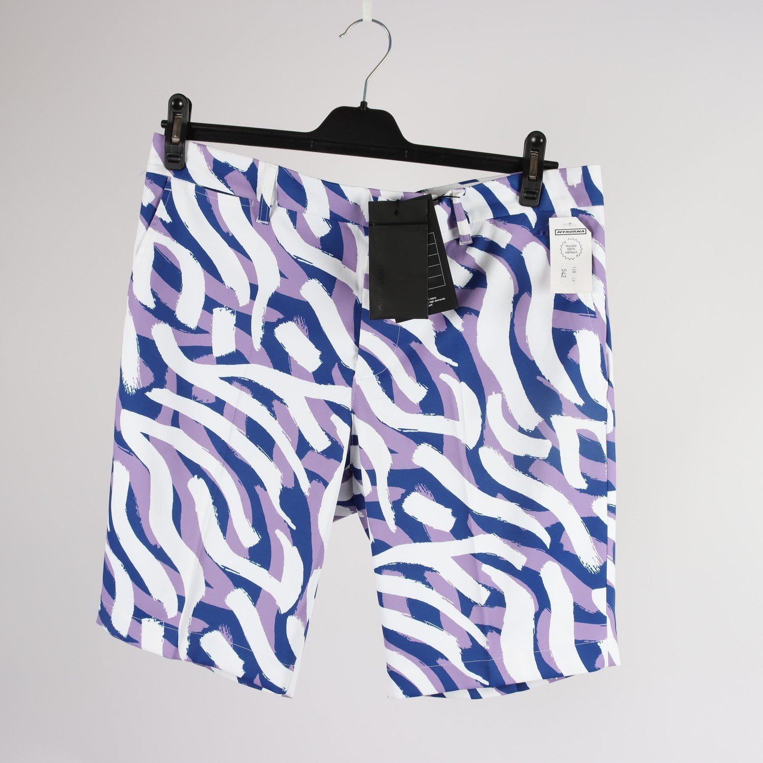 Shorts, J.Lindeberg, vit, blå, lila, stl. 33