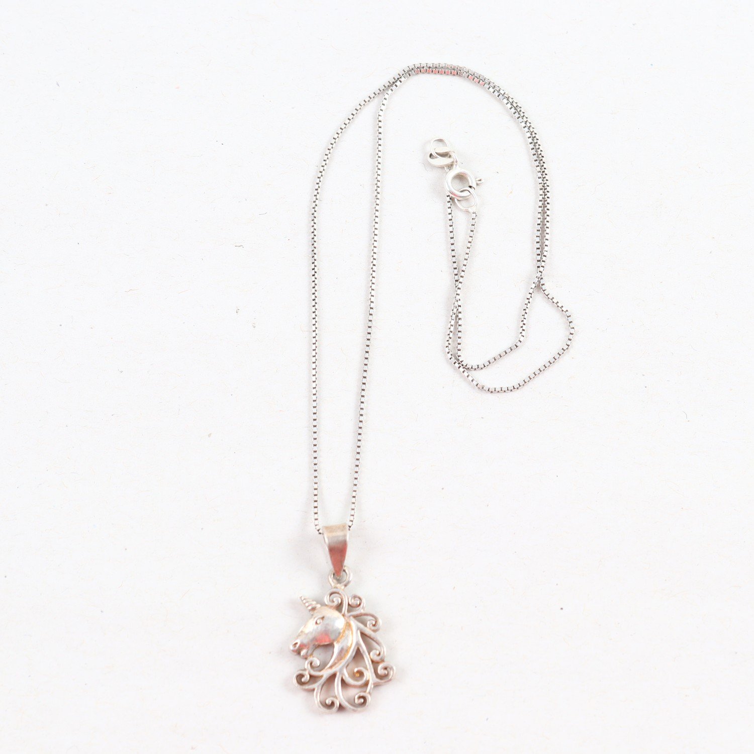 Halsband & Hänge, Silver, Vikt: 4,3g