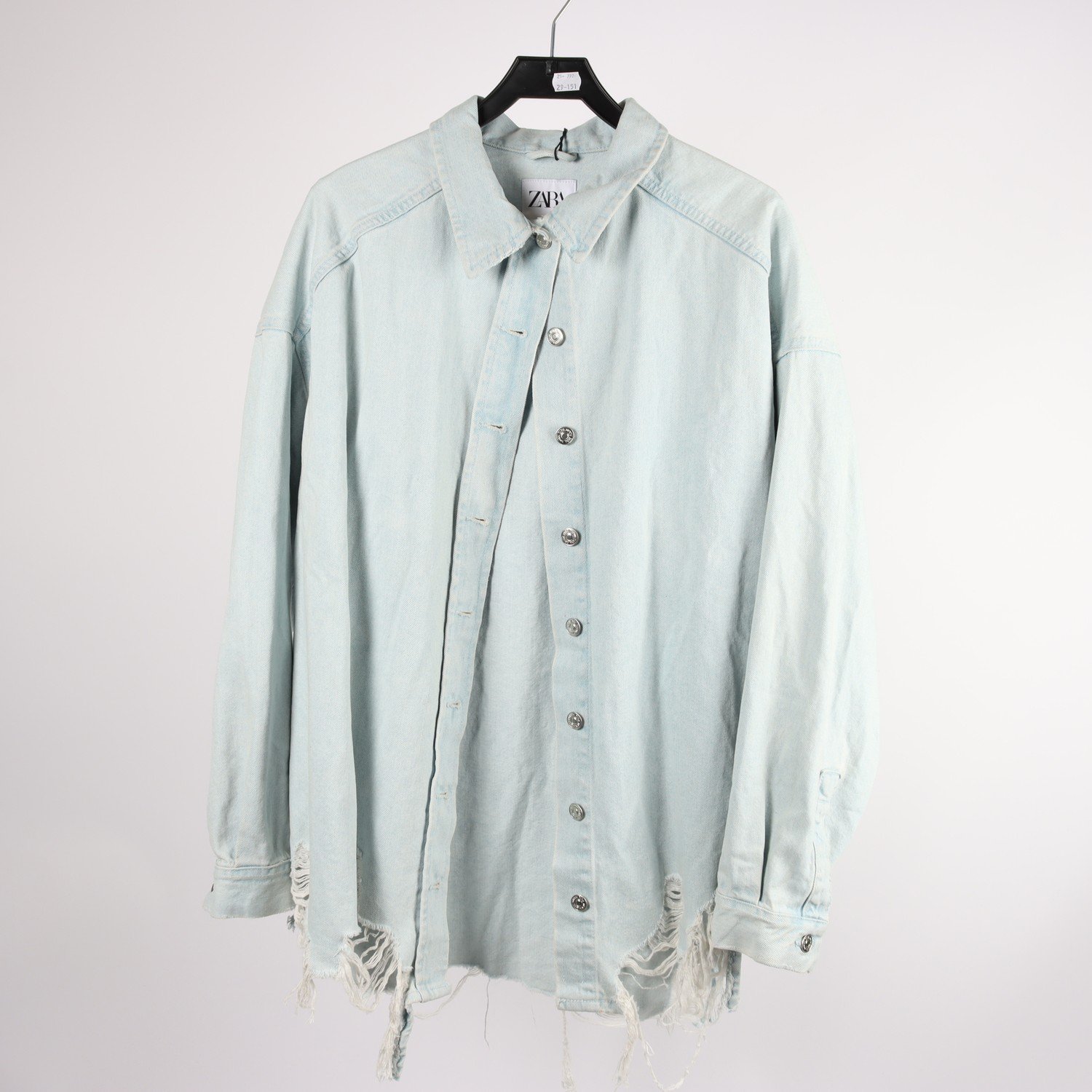 Jeansskjorta, Zara, stl. M/L