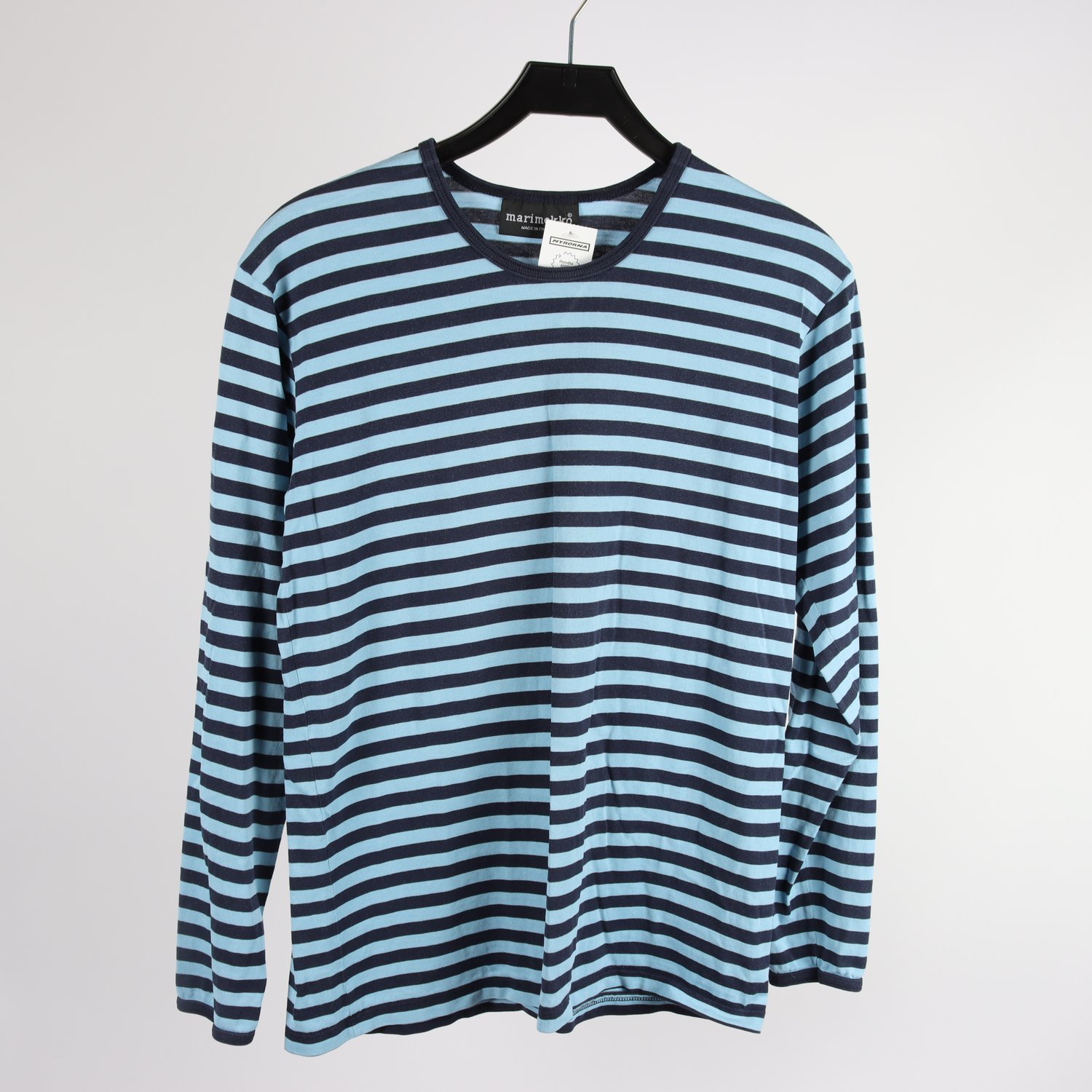 Tröja, Marimekko, blå, randig, stl ca. M/L