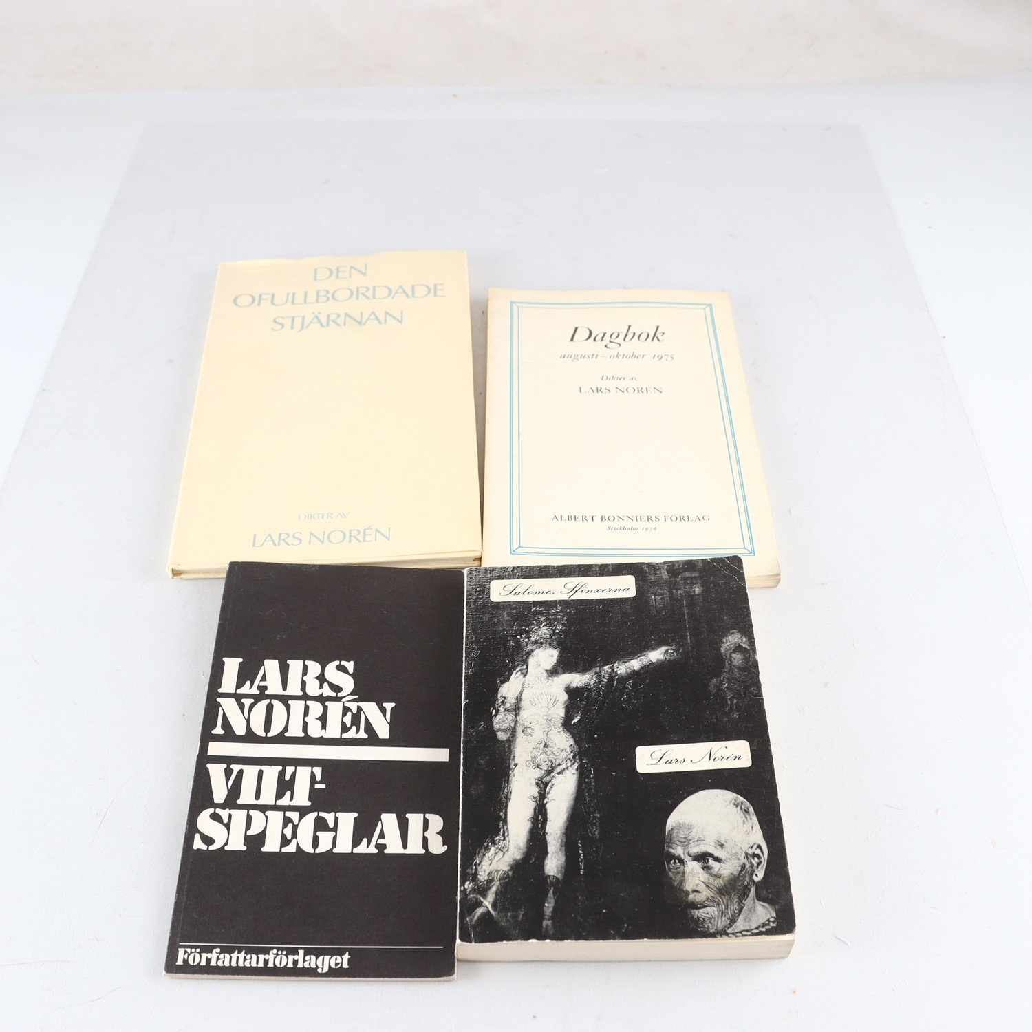 Lars Norén, bokpaket med 4 volymer