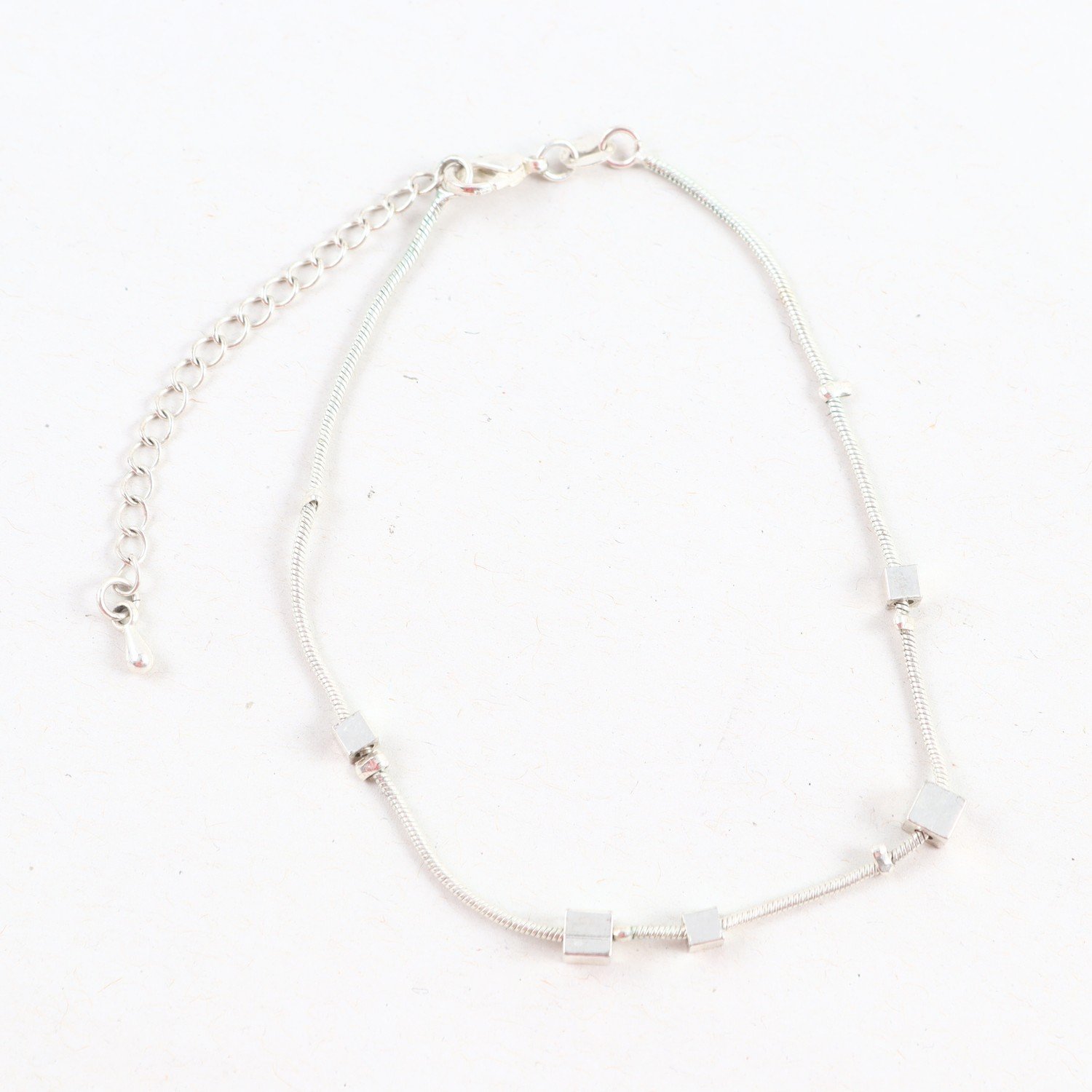 Armband / Fotlänk, Silver, Vikt: 3,8g