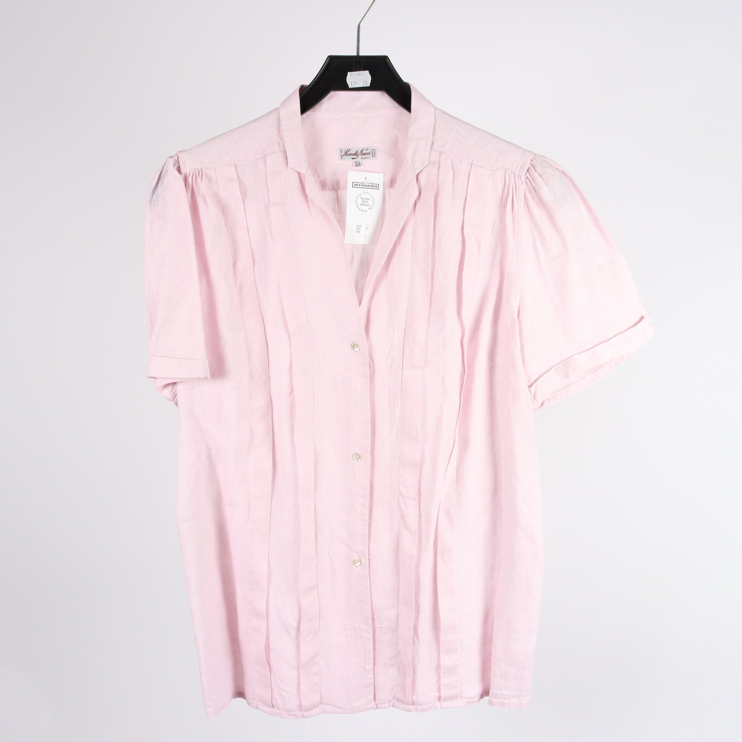 Blus, Renato Nucci, rosa, lin, stl. 38