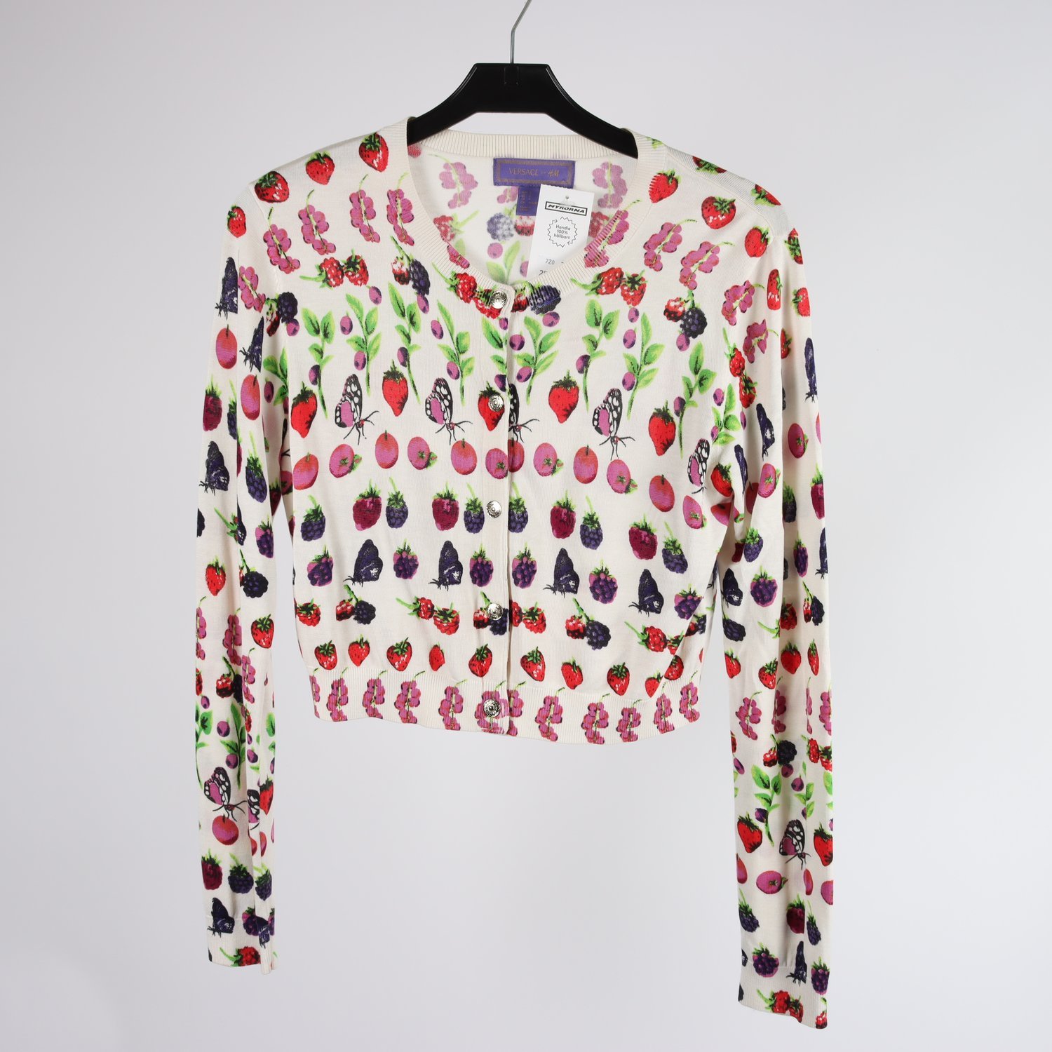 Kofta, Versace x H&M, vit, mönstrad, stl. S