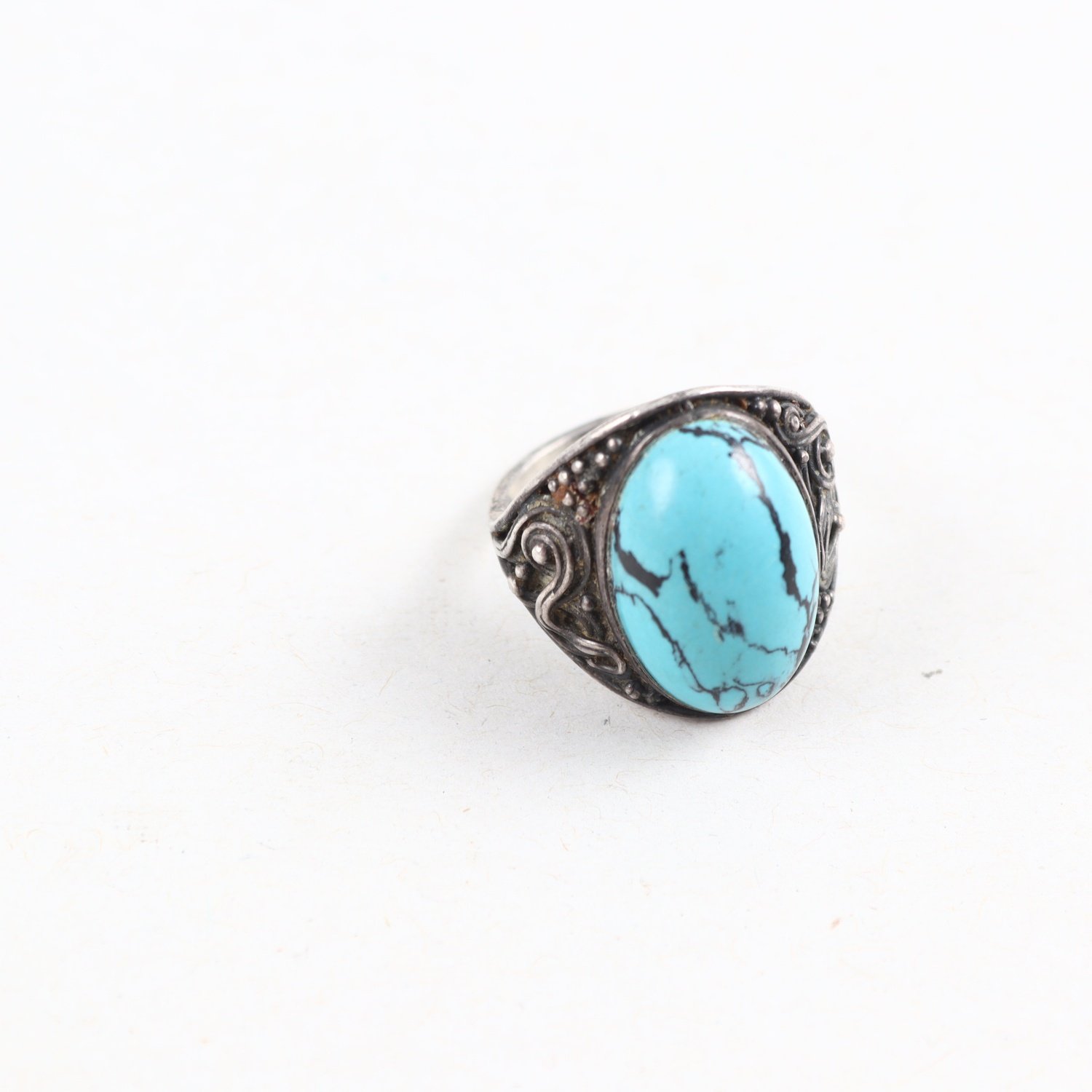 Ring, Silver, Sten, Brv: 5g