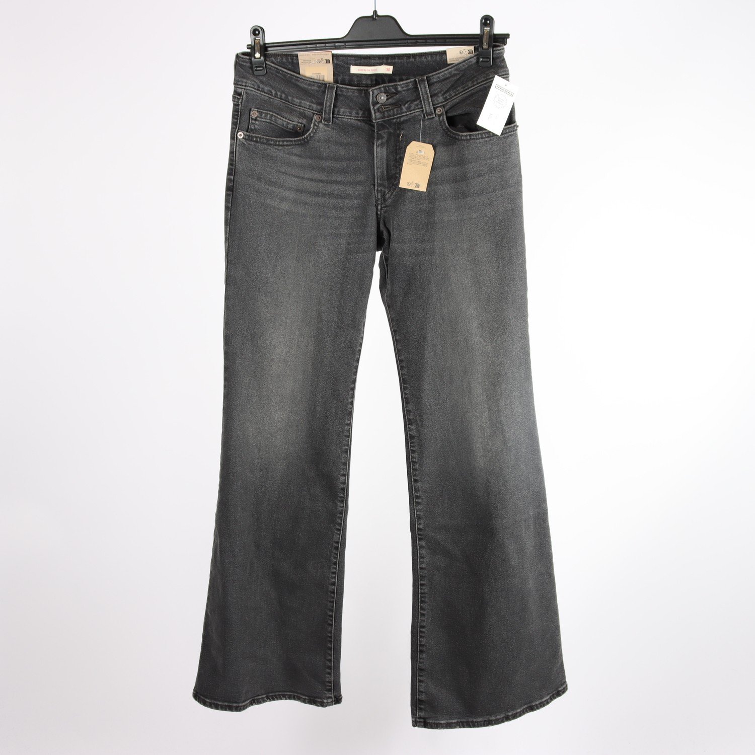 Jeans, Levis, Superlow Flare, grå, stl. 30/34