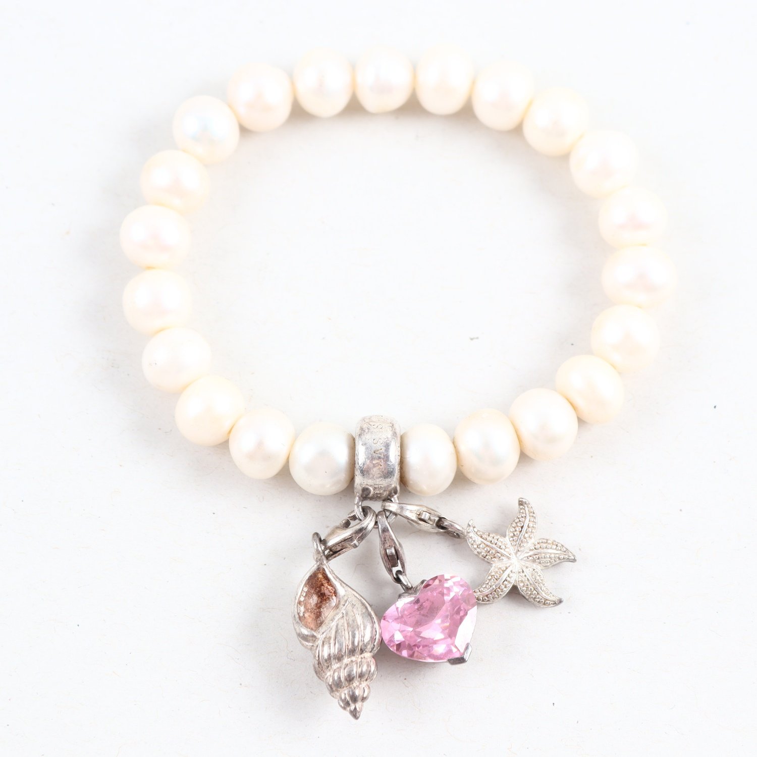 Thomas Sabo, Charm, Armband, odlade pärlor och silver