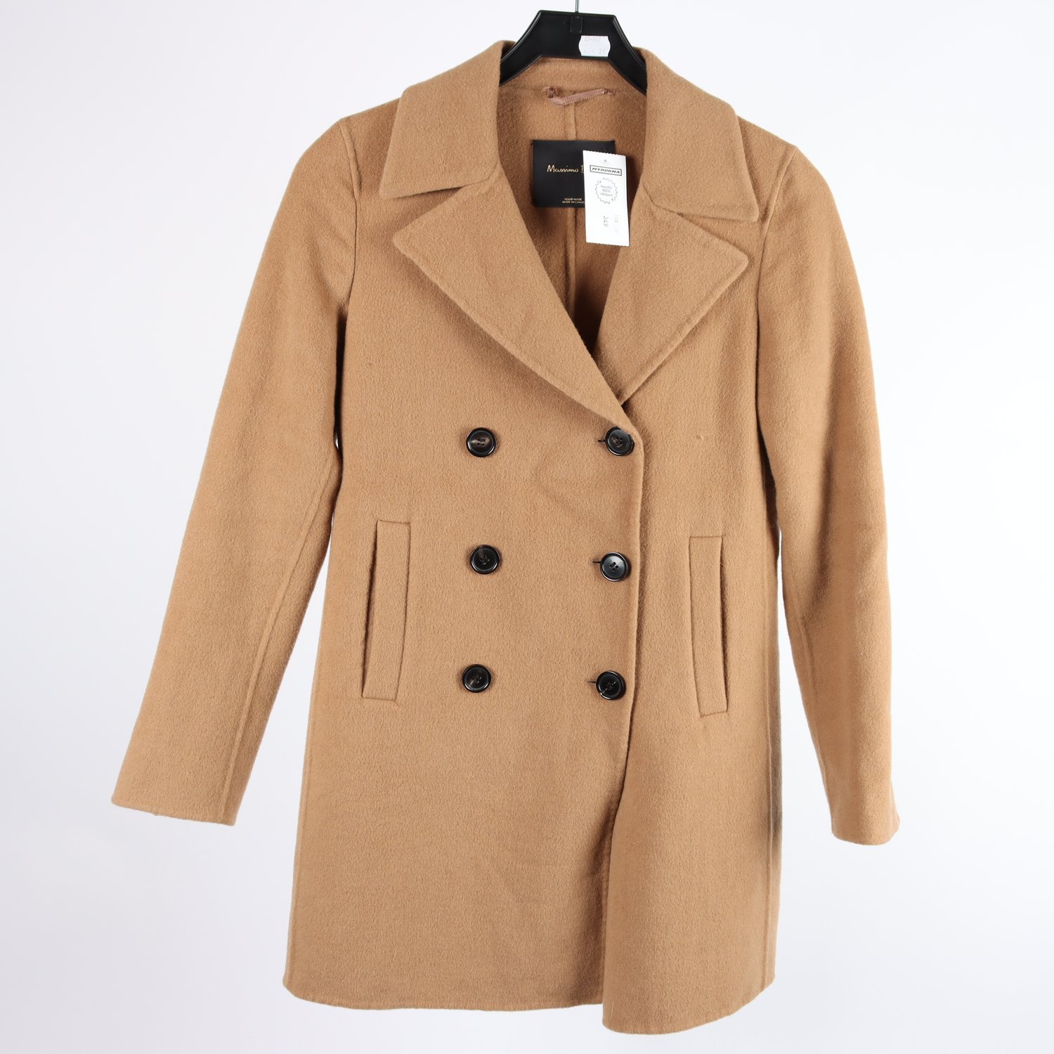 Kappa, Massimo Dutti, beige, ullblandning, stl. 36