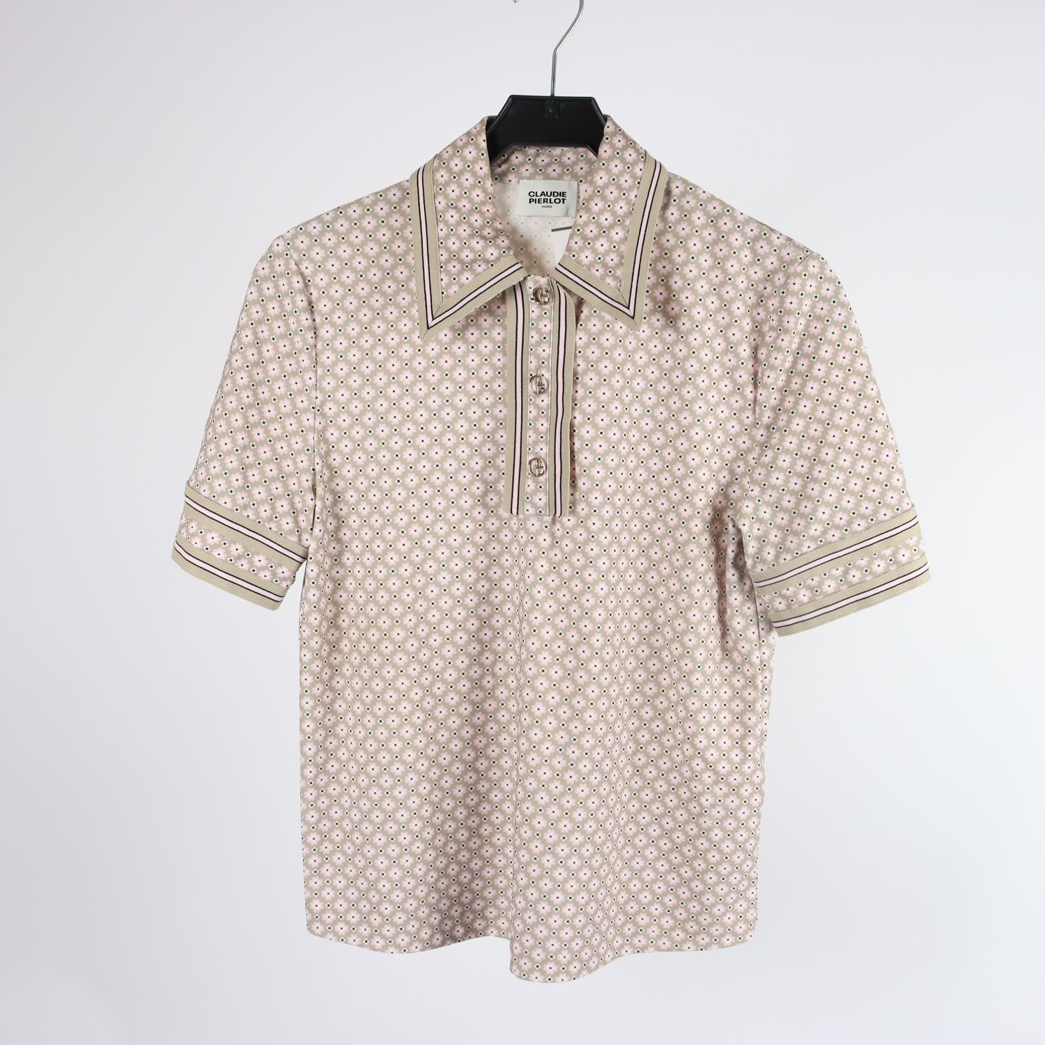 Tröja, OClaudie Pierlot, beige, rosa, stl. ca. S