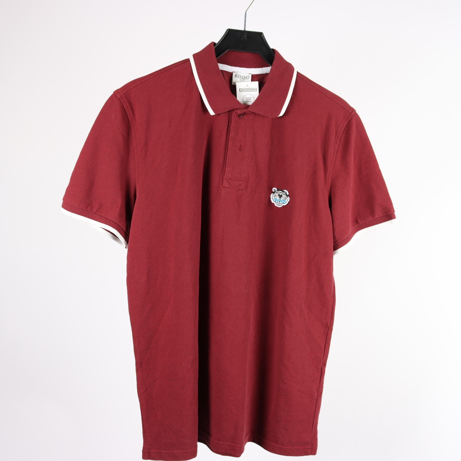 Pikètröja, Kenzo, vinröd, stl. XL