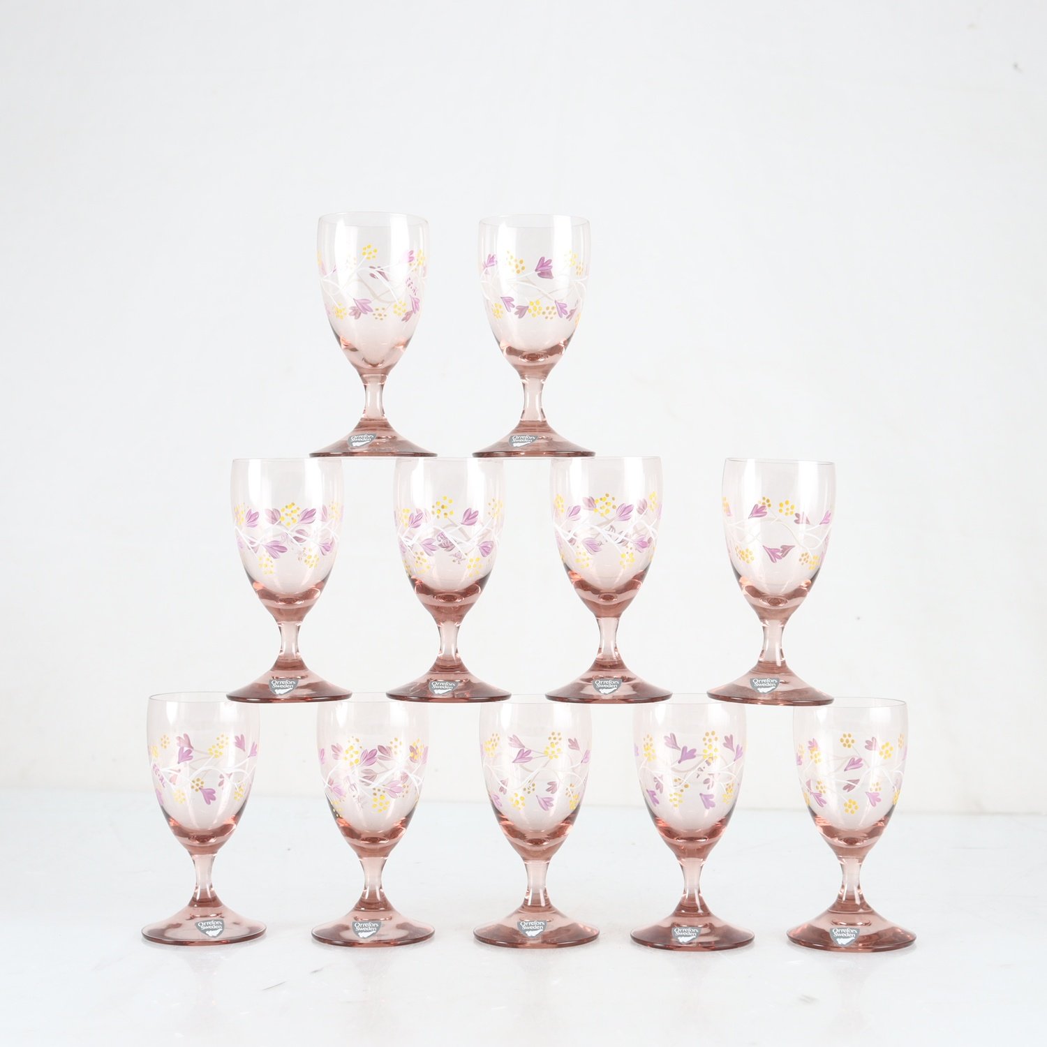 Glas, Lina, Eva Englund, Orrefors, 11 st. Samfraktas ej.