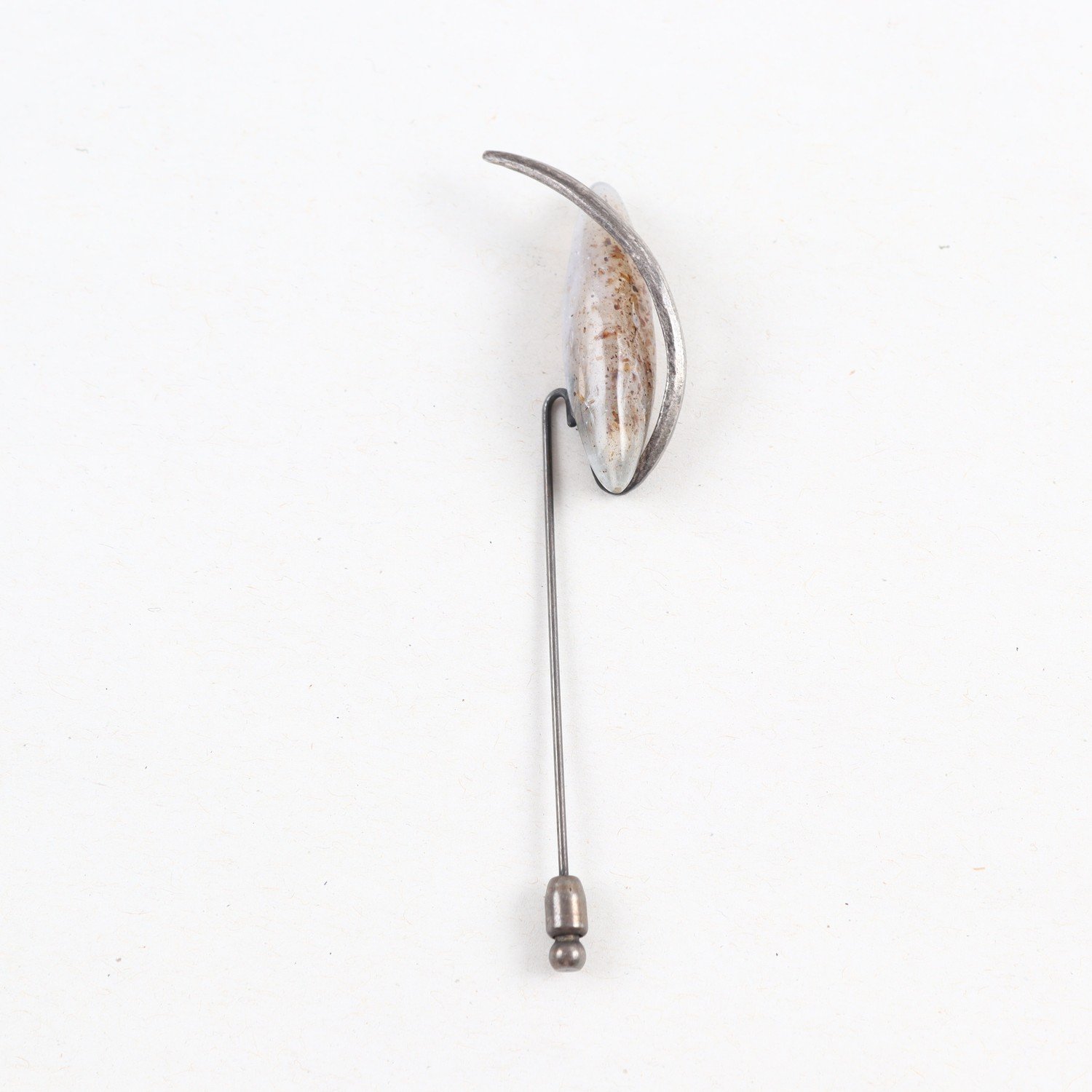 Kavajnål, Silver, Sten, Brv: 5,1g