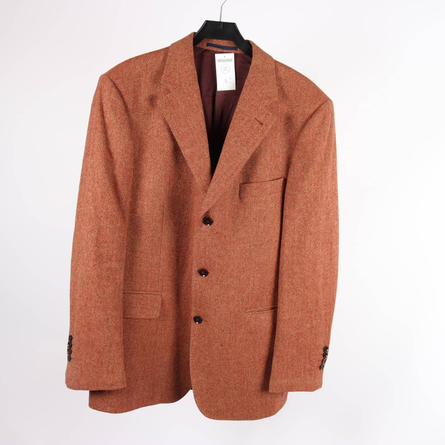Kavaj, Burberry, roströd, brun, ull, cashmere, stl. 50
