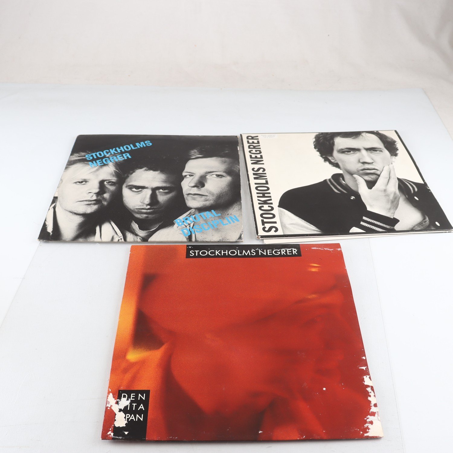 LP, 3 titlar, Stockholms Negrer, Den vita apan + Kärlek + Brutal diciplin