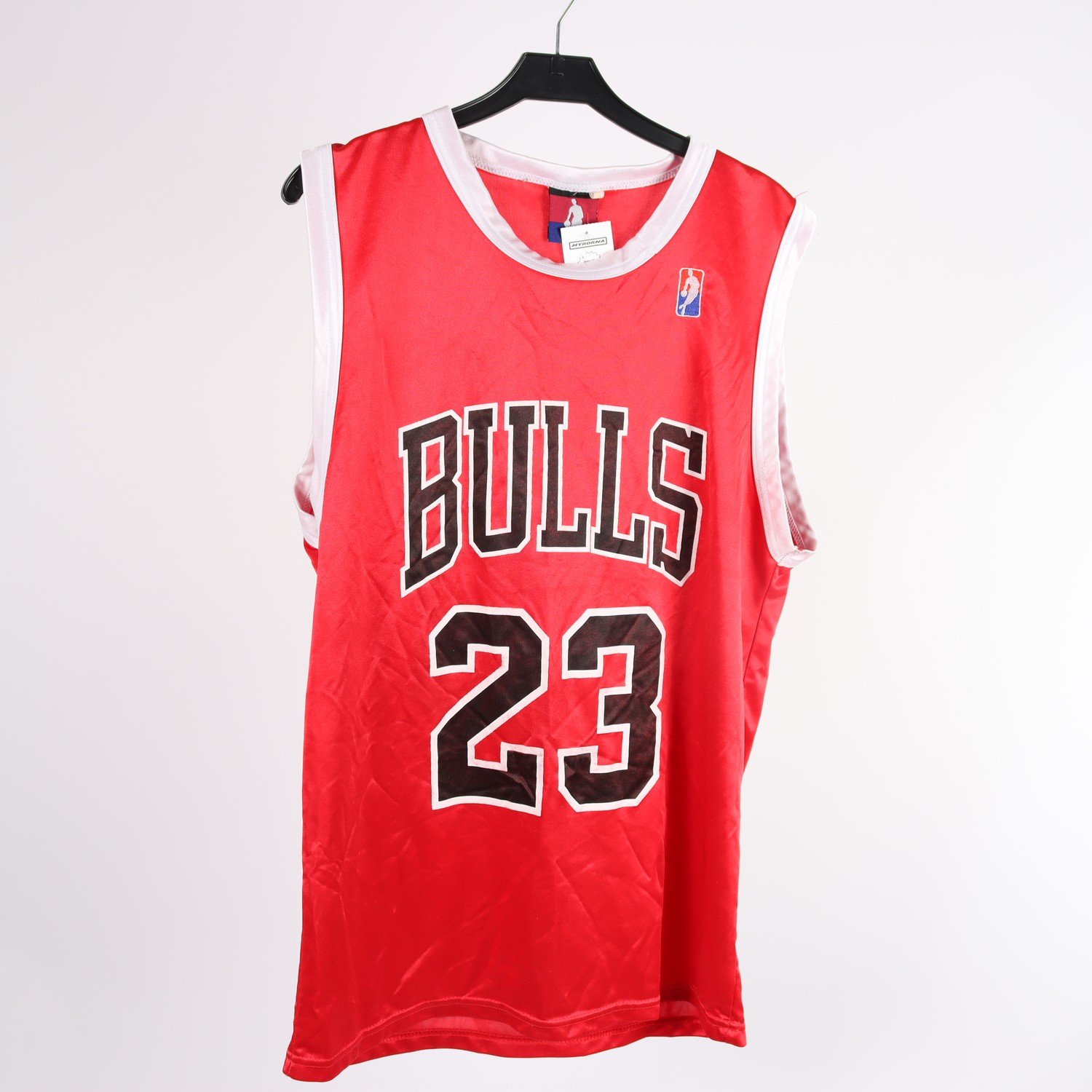 Linne, NBA, Bulls, Jordan, röd, vit, stl. S