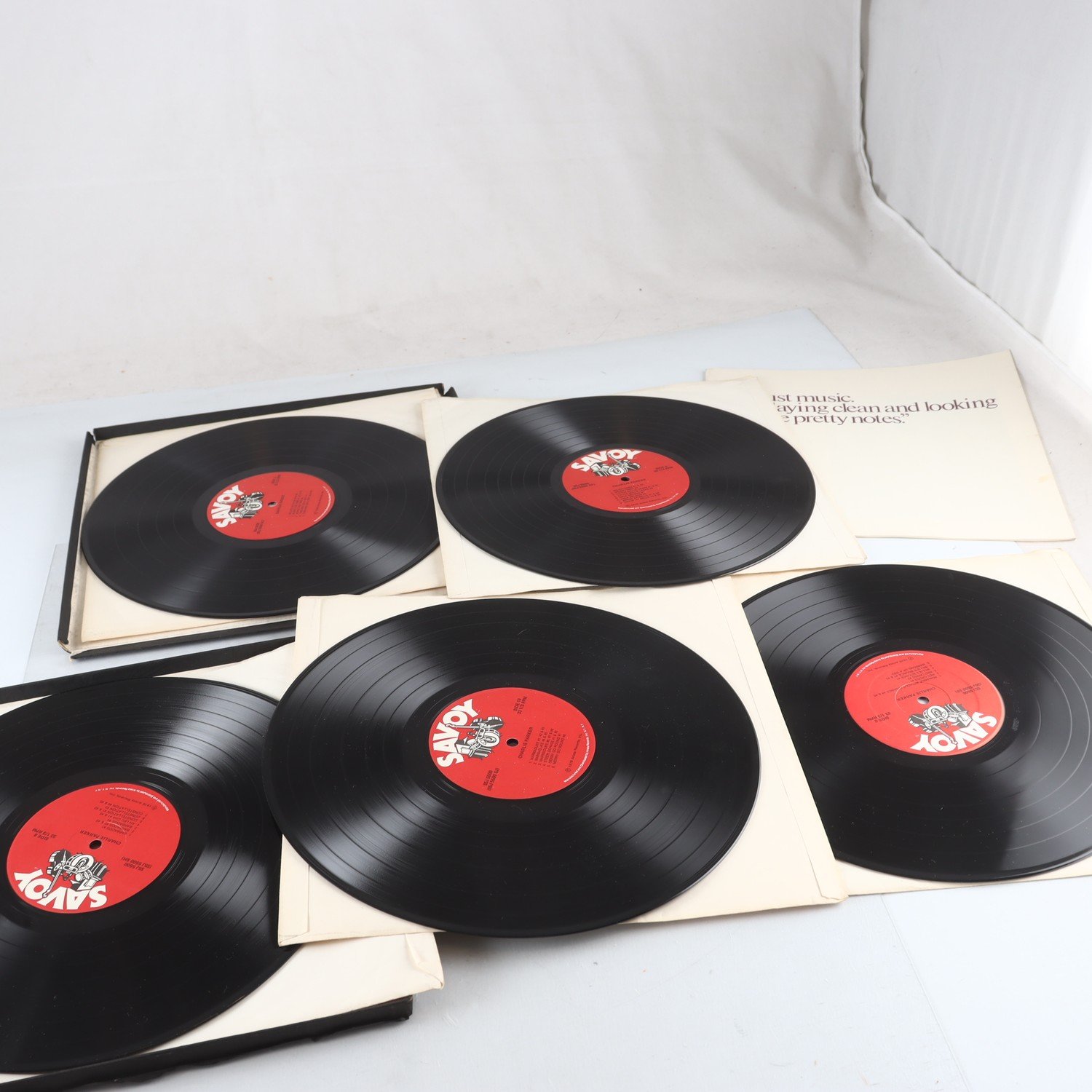 LP, Charlie Parker, The Complete Savoy Studio Sessions, box om 5 vinyler