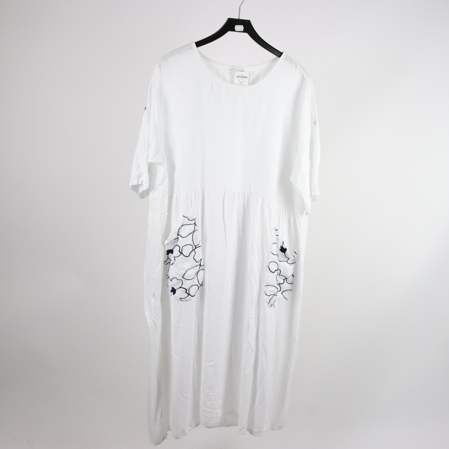 Klänning, Made in Italy, vit, stl ca. L/XL