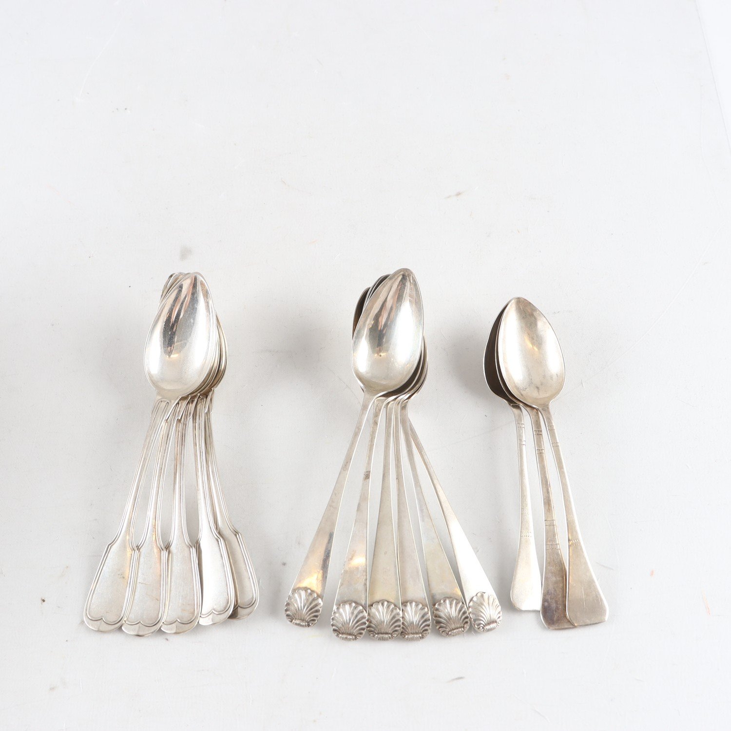 Teskedar, silver, stämplade, probertestade, 14 st