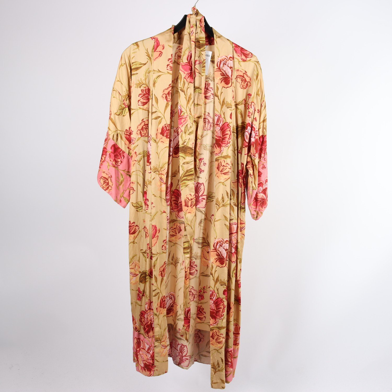 Kimono, Indiska, brun, röd, stl. S/M