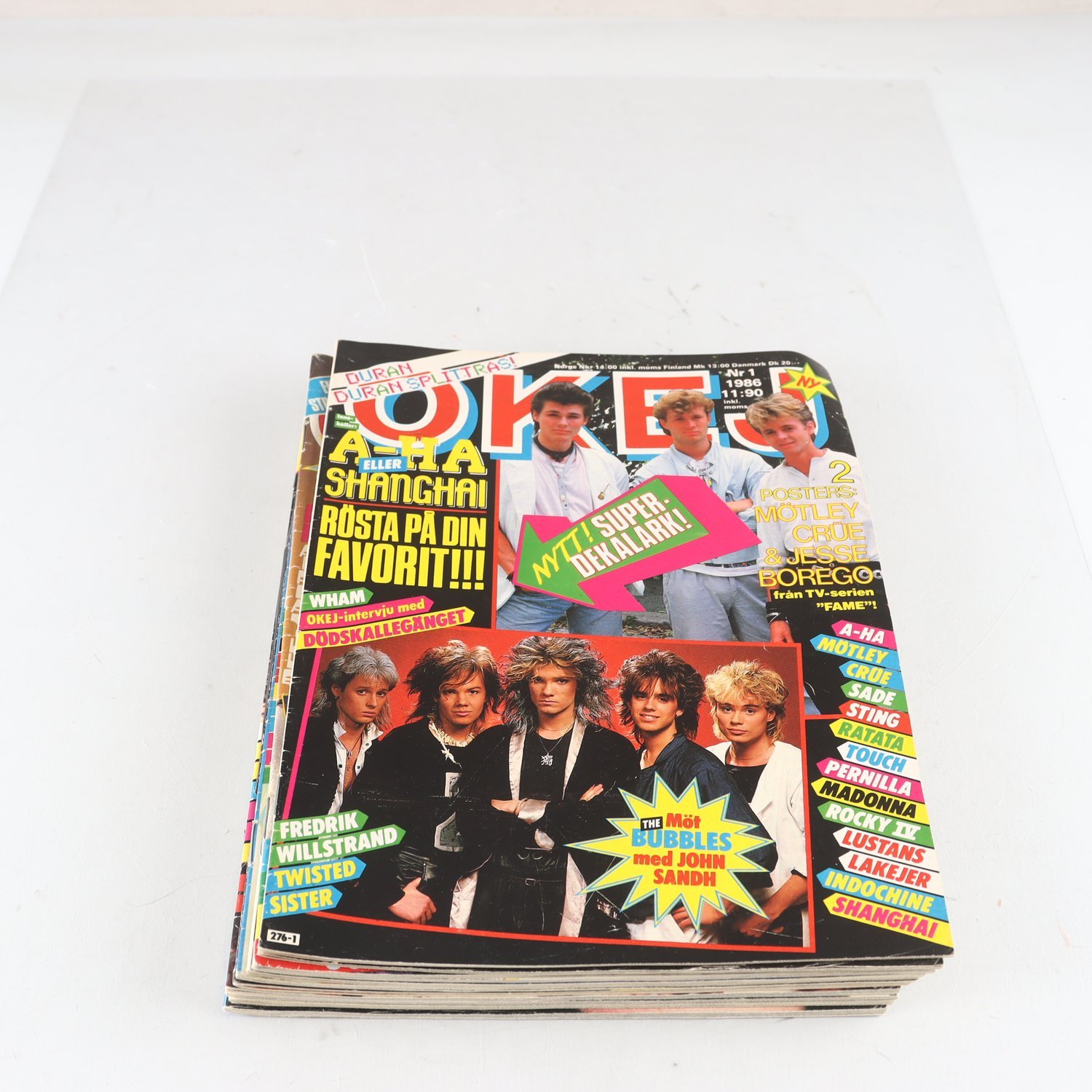 Tidningar, Okej, 11 nr, Årgång 1985