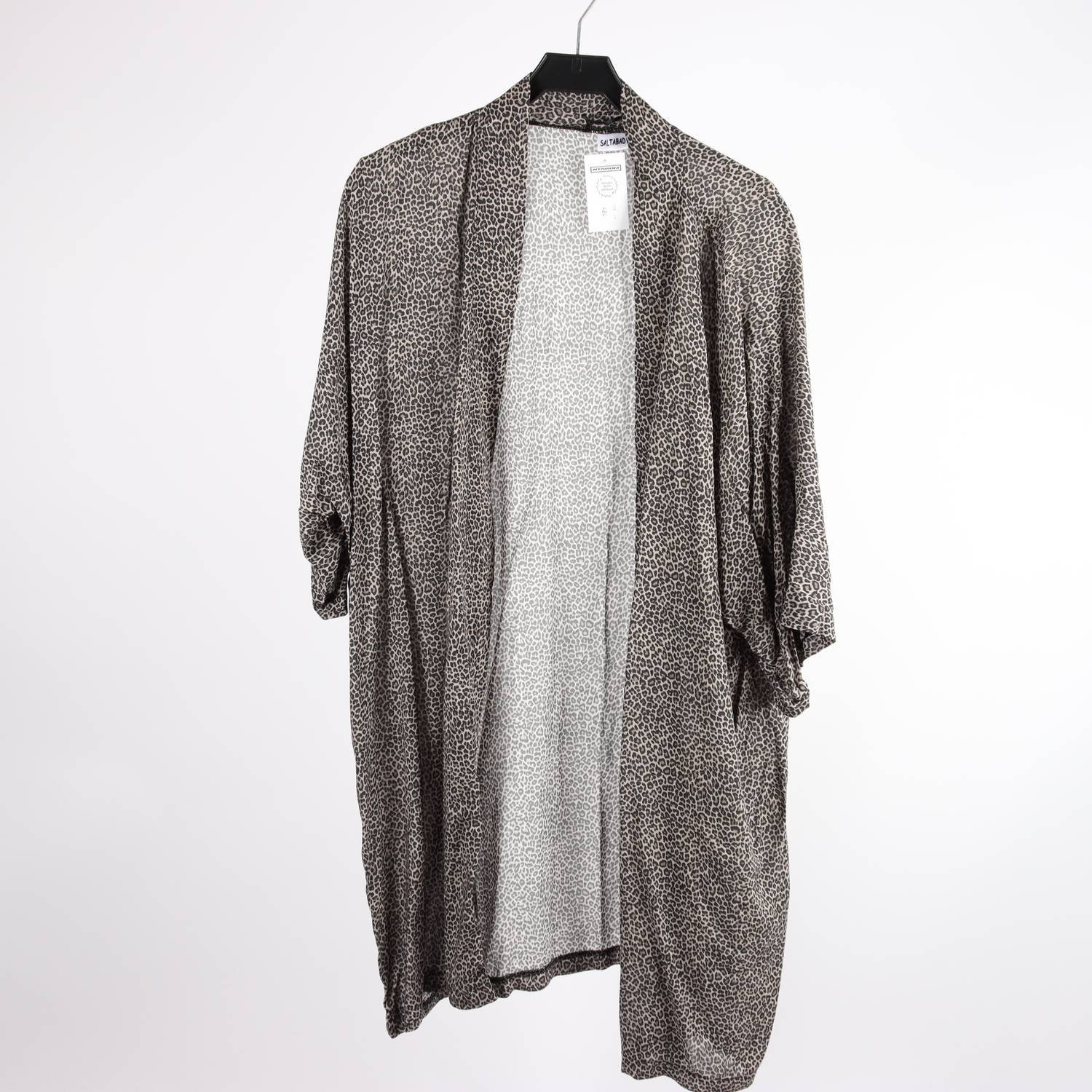 Kimono, Saltabad, beige, svart, stl. one size