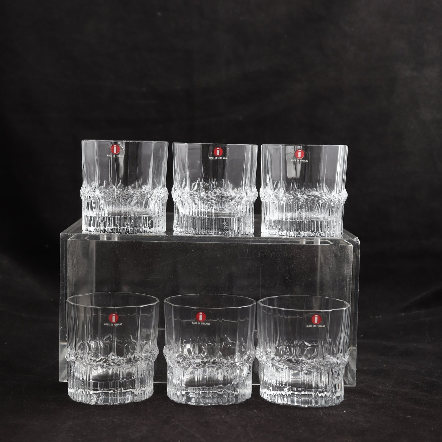 Whiskeyglas, Pallas, Tapio Wirkkala, Iittala, 6 st
