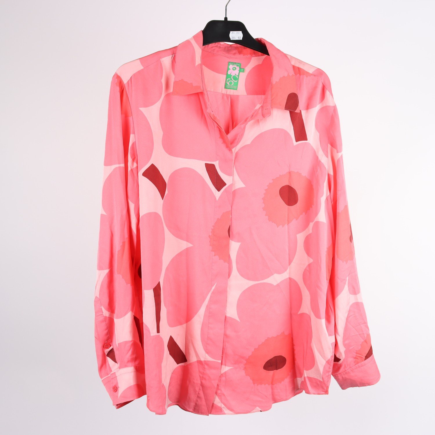 Blus, Marimekko, sidenblandning, stl. 46