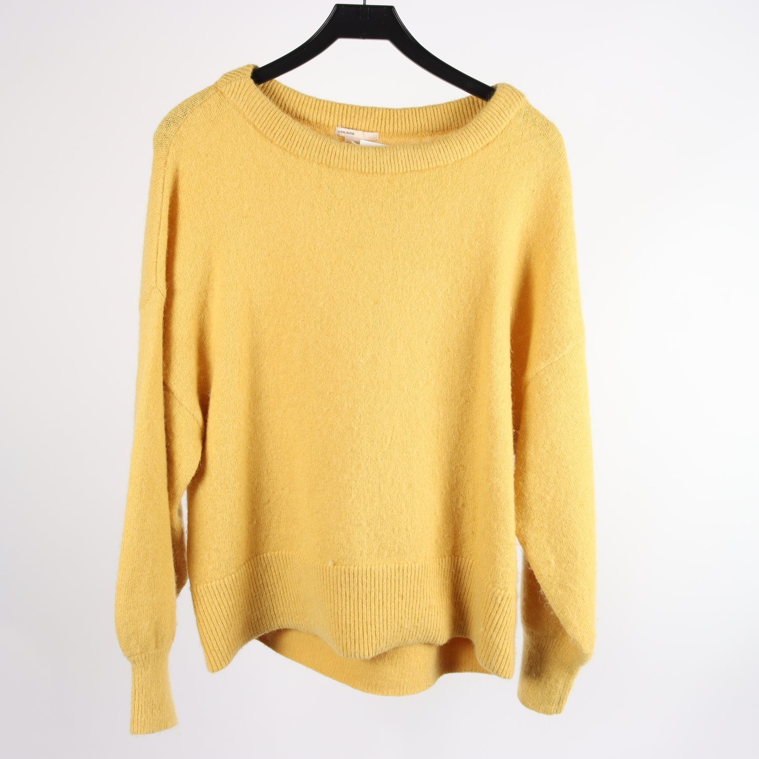 Tröja, H&M, gul, ull, stl. S