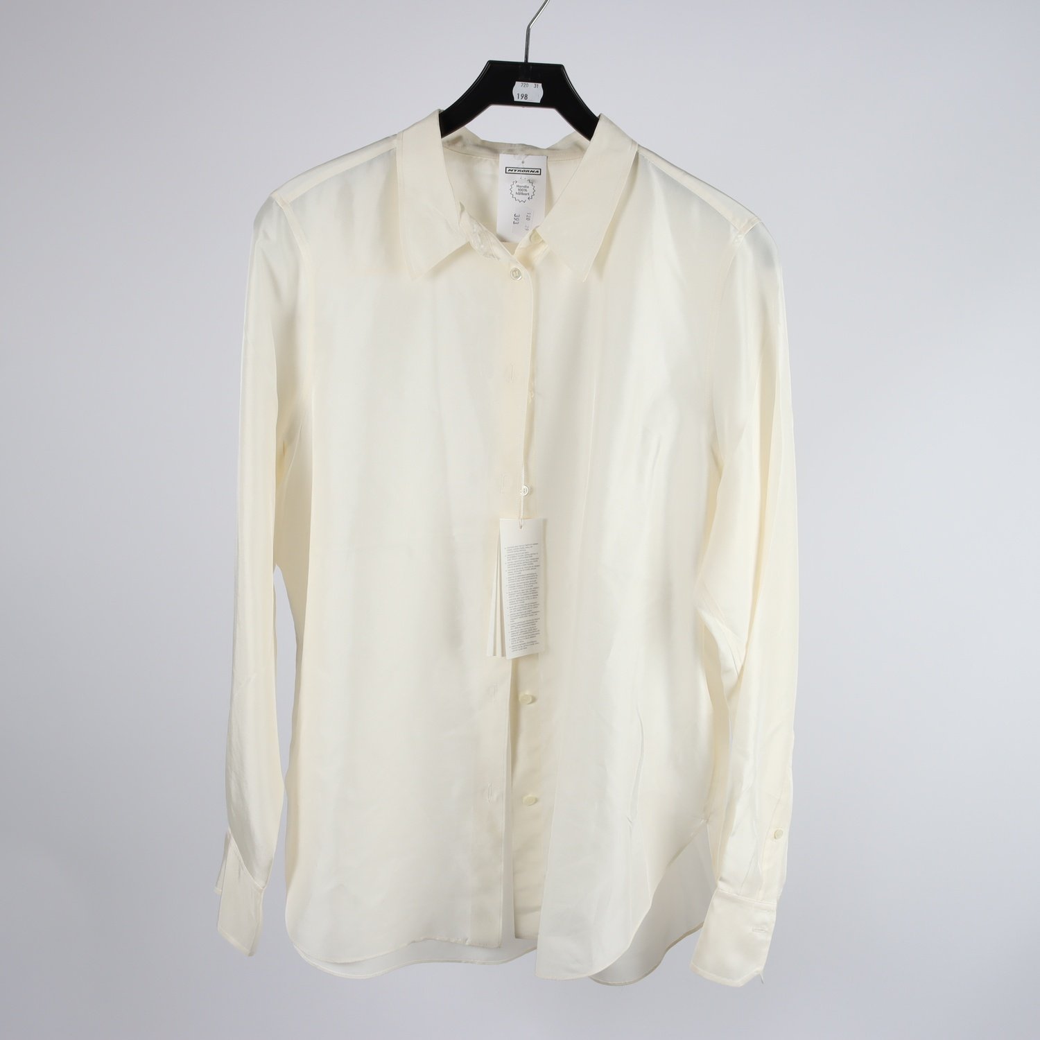 Blus, Arket, offwhite, silke, stl. 44