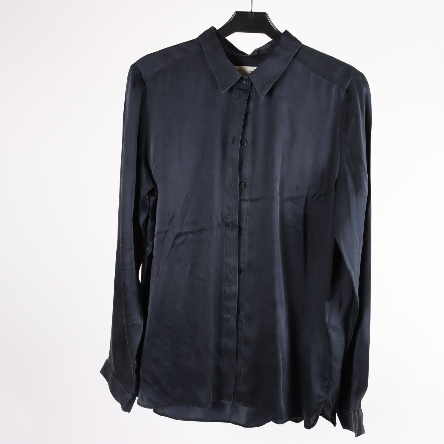 Blus, InWear, svart, silke, stl. 36