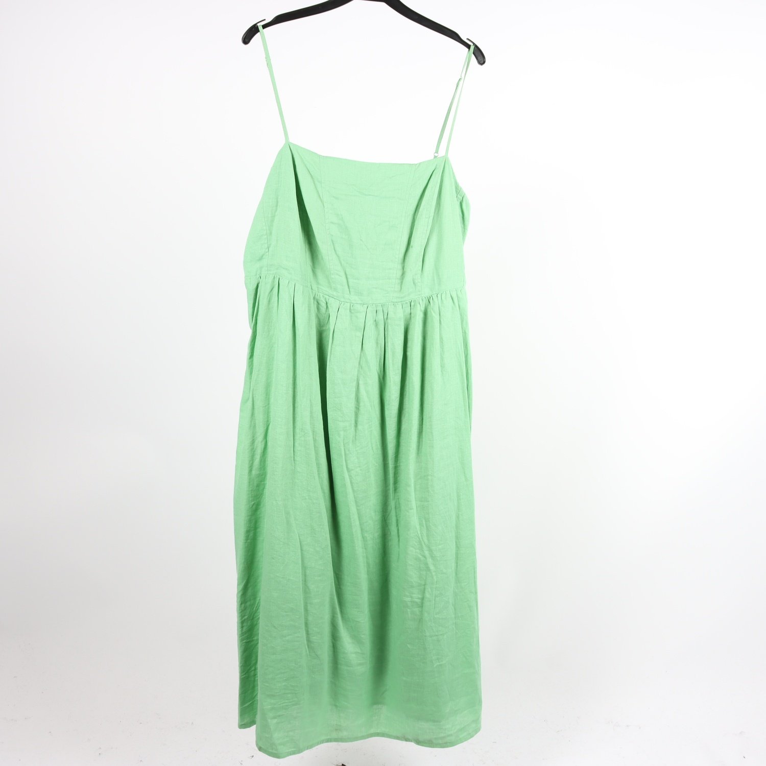 Klänning, H&M, grön, lin, stl. XL
