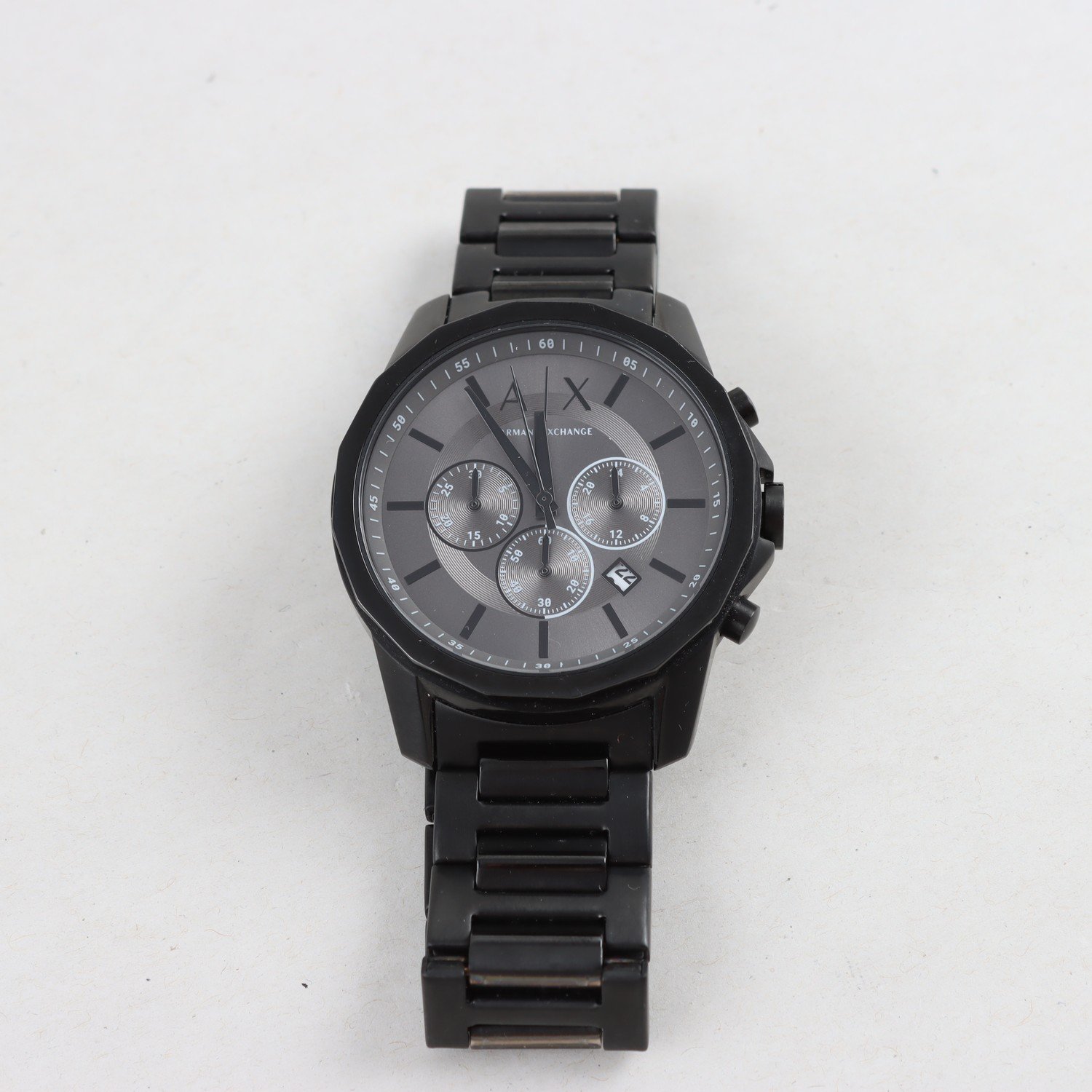 Armbandsur, stål, Armani Exchange, kronograf, datum, quartz