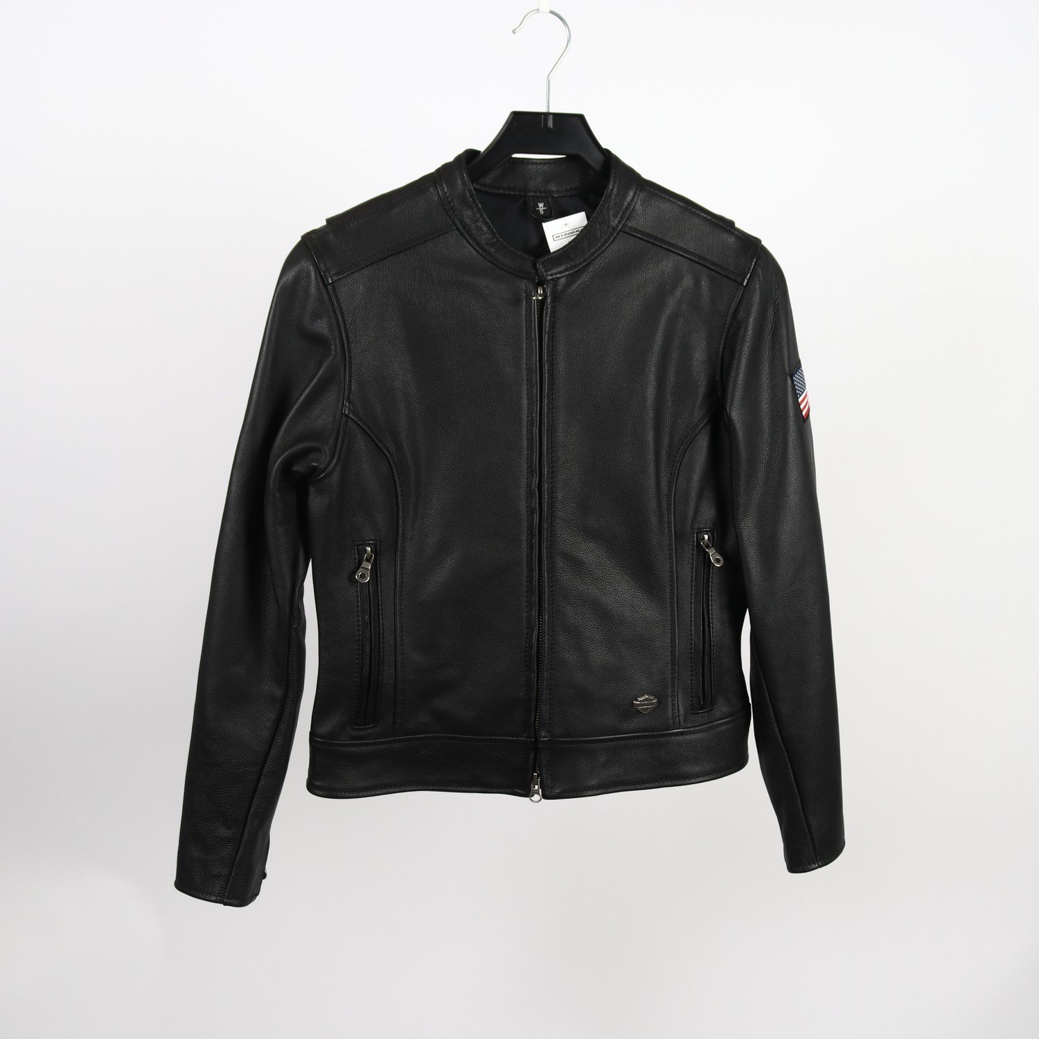 Skinnjacka, Harley-Davidson, svart, stl. S