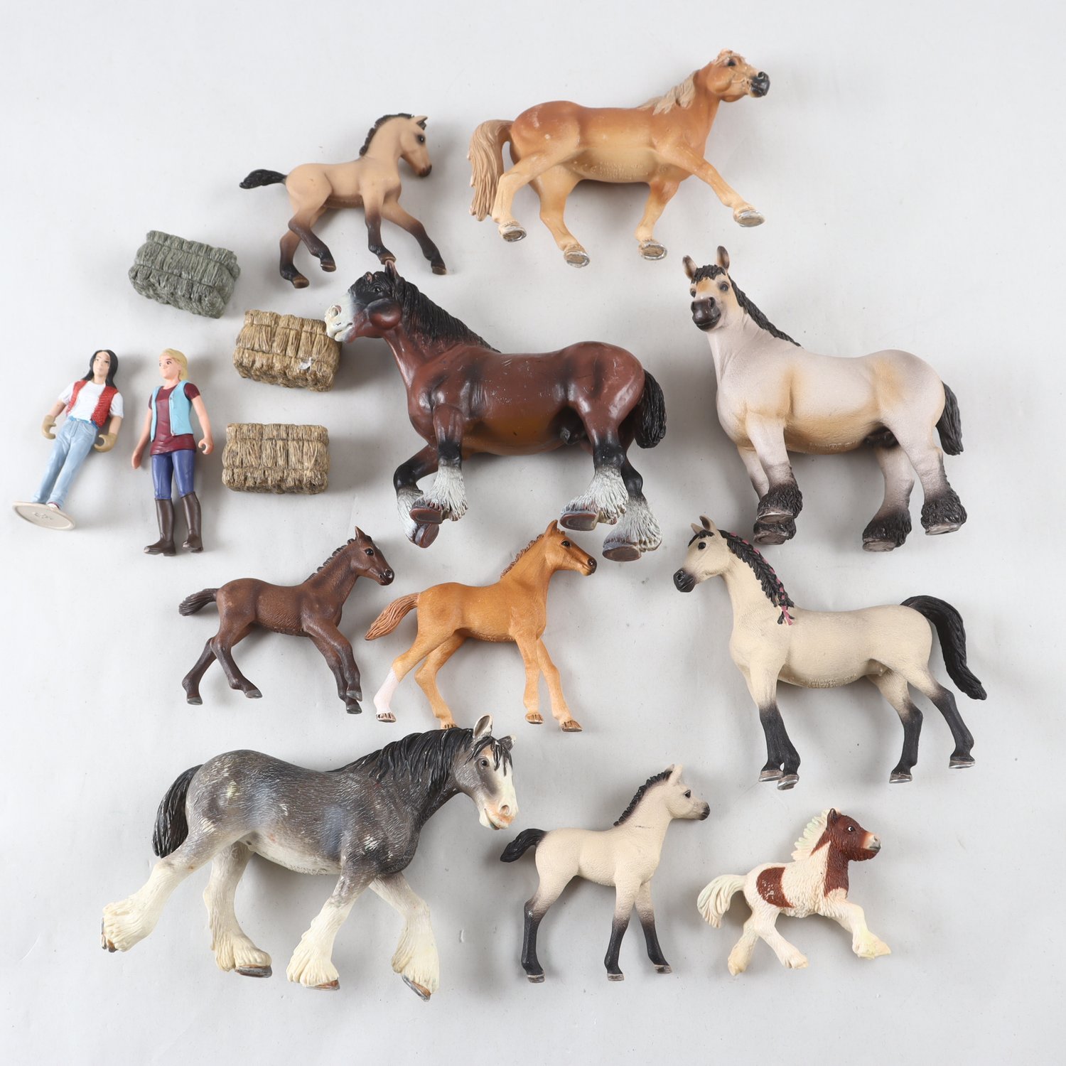 Hästar, Schleich, blandat.