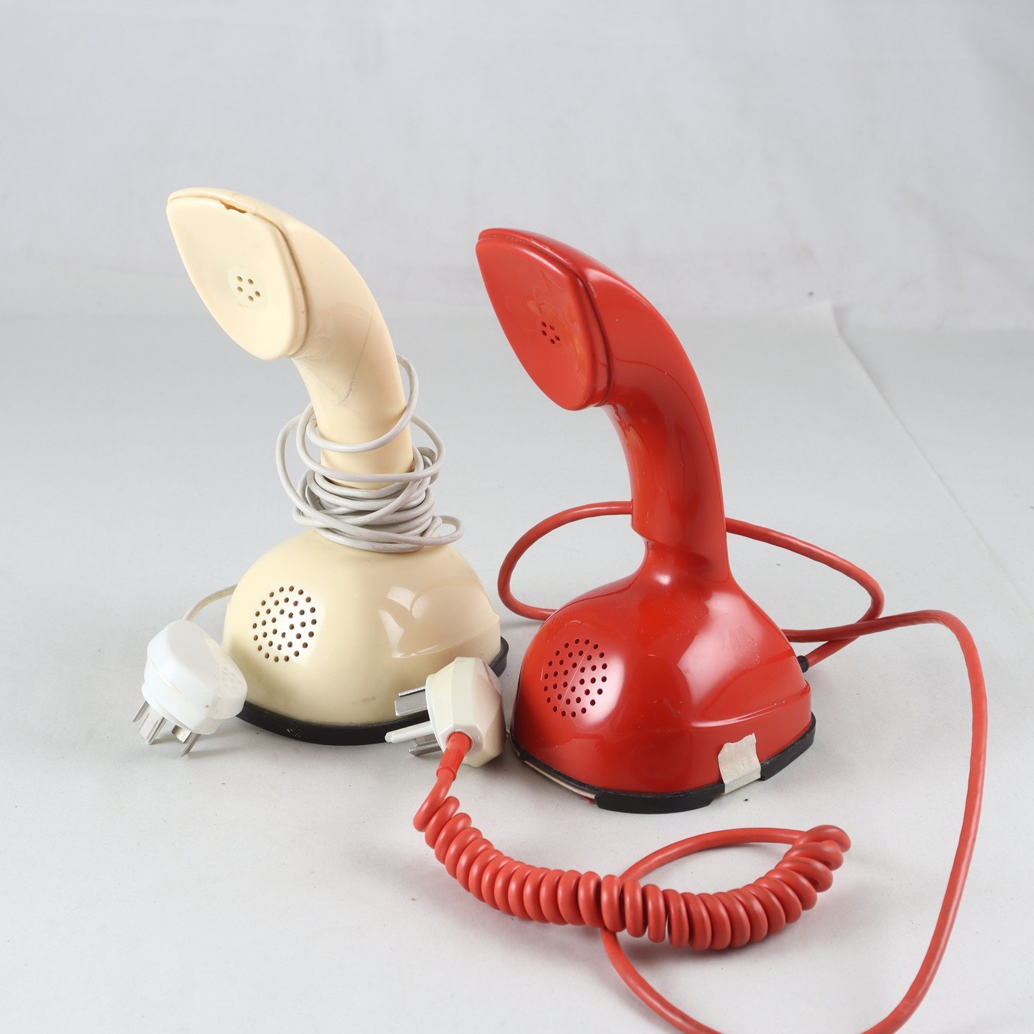 Kobra, 2st, Telefoner, Beige, Röd