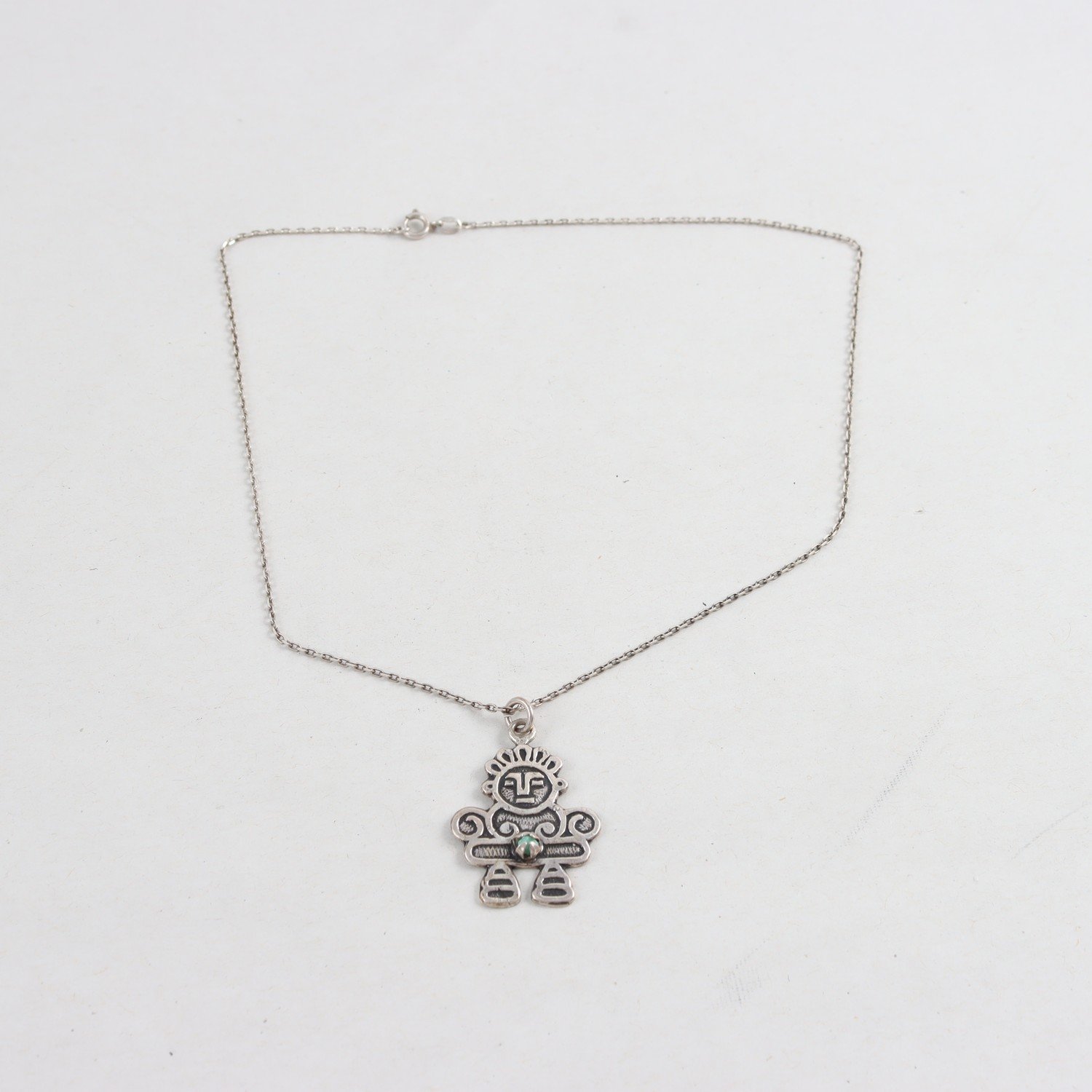 Halsband & Hänge, Silver, Sten, Brv: 6,5 g.
