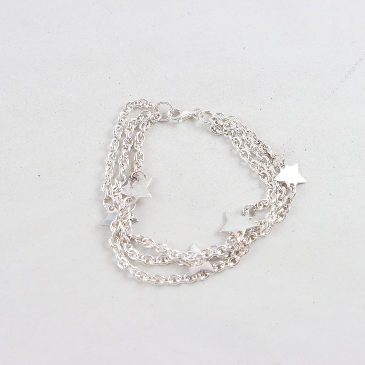 Armband, silver, stjärnor, vikt: 20,7 g.