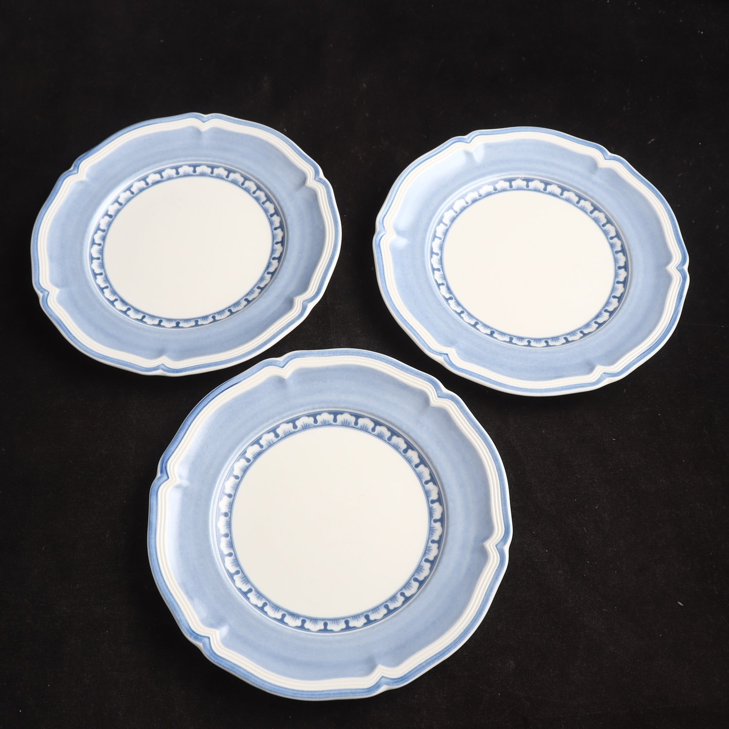 Assietter, Villleroy & Boch, ”Casa Azul”, Modell piccolo, porslin, 3 st.