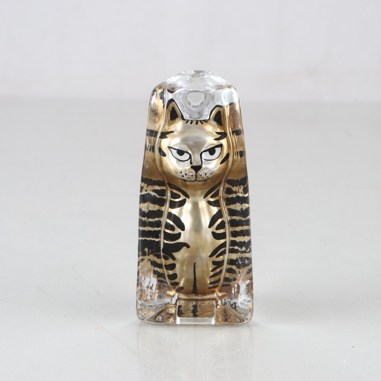 Skulptur, katt, Renate Stock, Sea Glasbruk