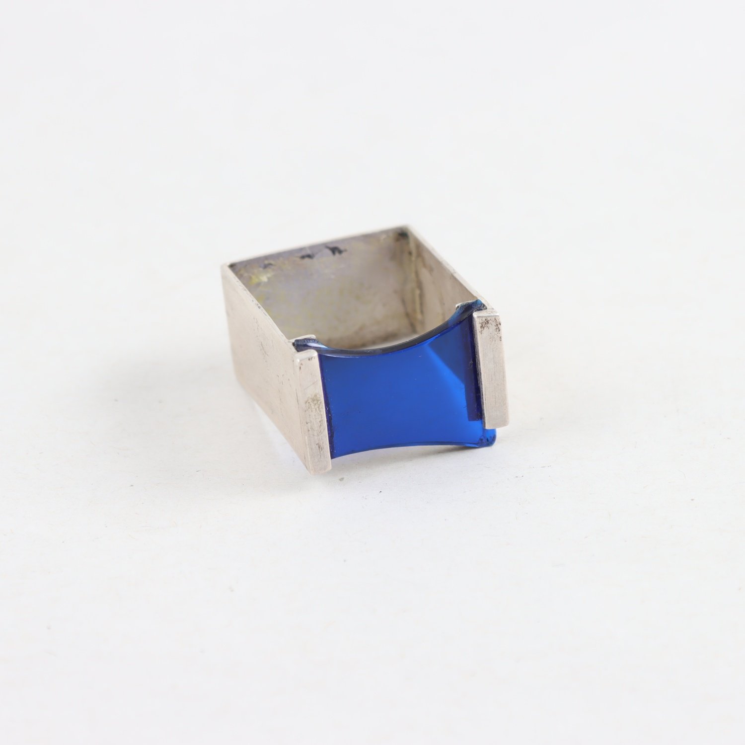 Ring, Silver, Plast, Brv: 11,4 g.