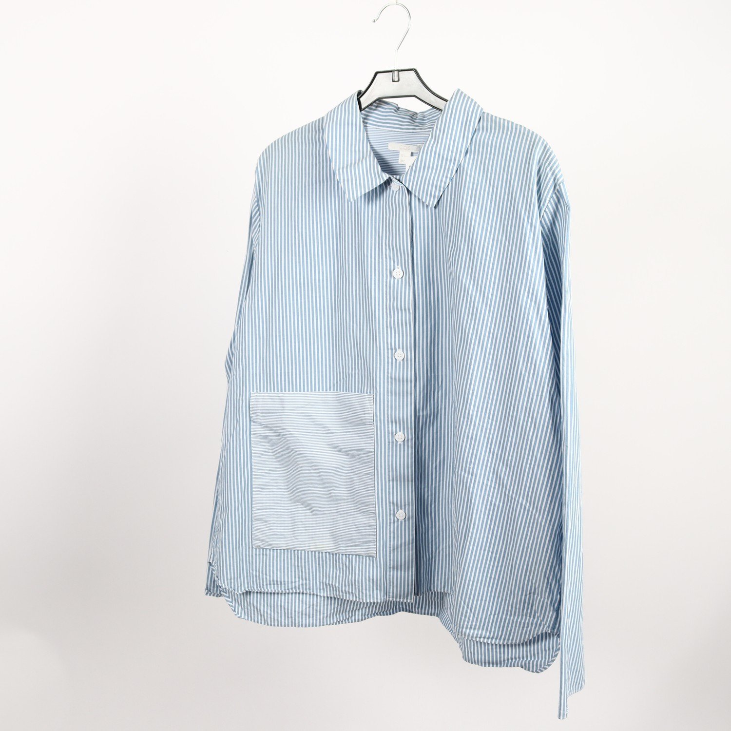 Blus, Cos, blå, vit, randig, stl. L