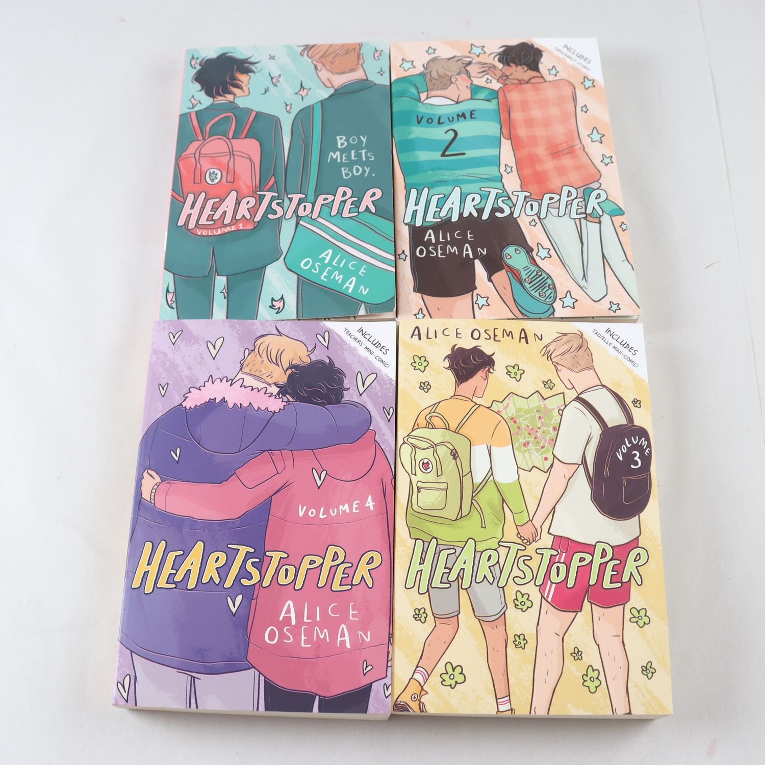 Heartstopper, Alice Oseman, Volym 1-4. Samfraktas ej.