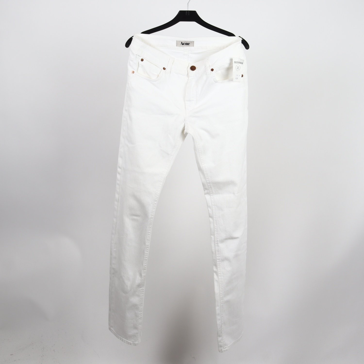 Jeans, Acne, vit, stl. W30 L34